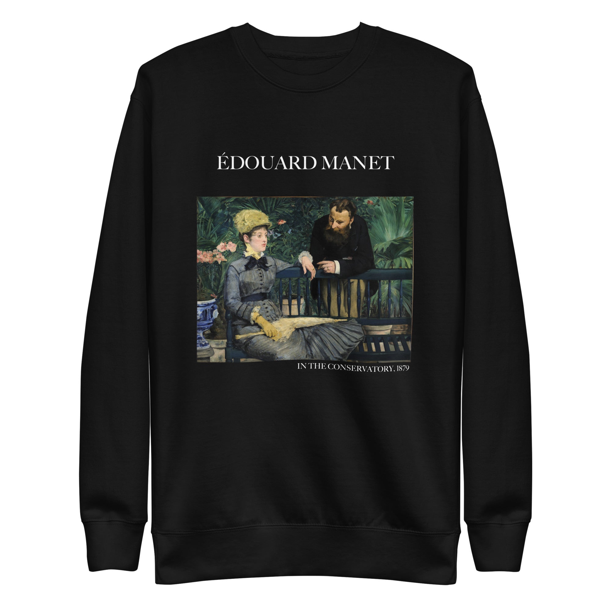 Sweatshirt mit berühmtem Gemälde „Im Wintergarten“ von Édouard Manet, Premium-Unisex-Sweatshirt