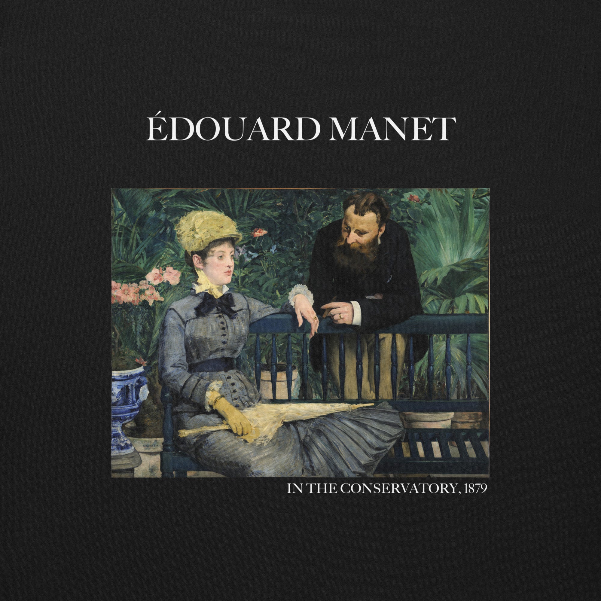 Édouard Manet 'In the Conservatory' Famous Painting Sweatshirt | Unisex Premium Sweatshirt