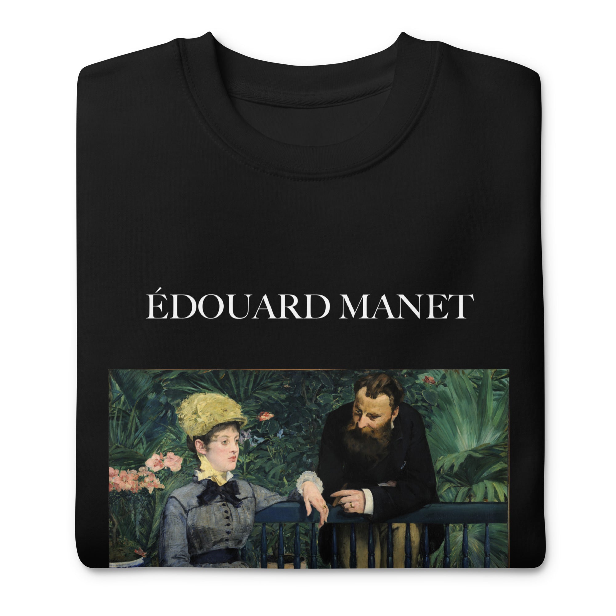 Édouard Manet 'In the Conservatory' Famous Painting Sweatshirt | Unisex Premium Sweatshirt