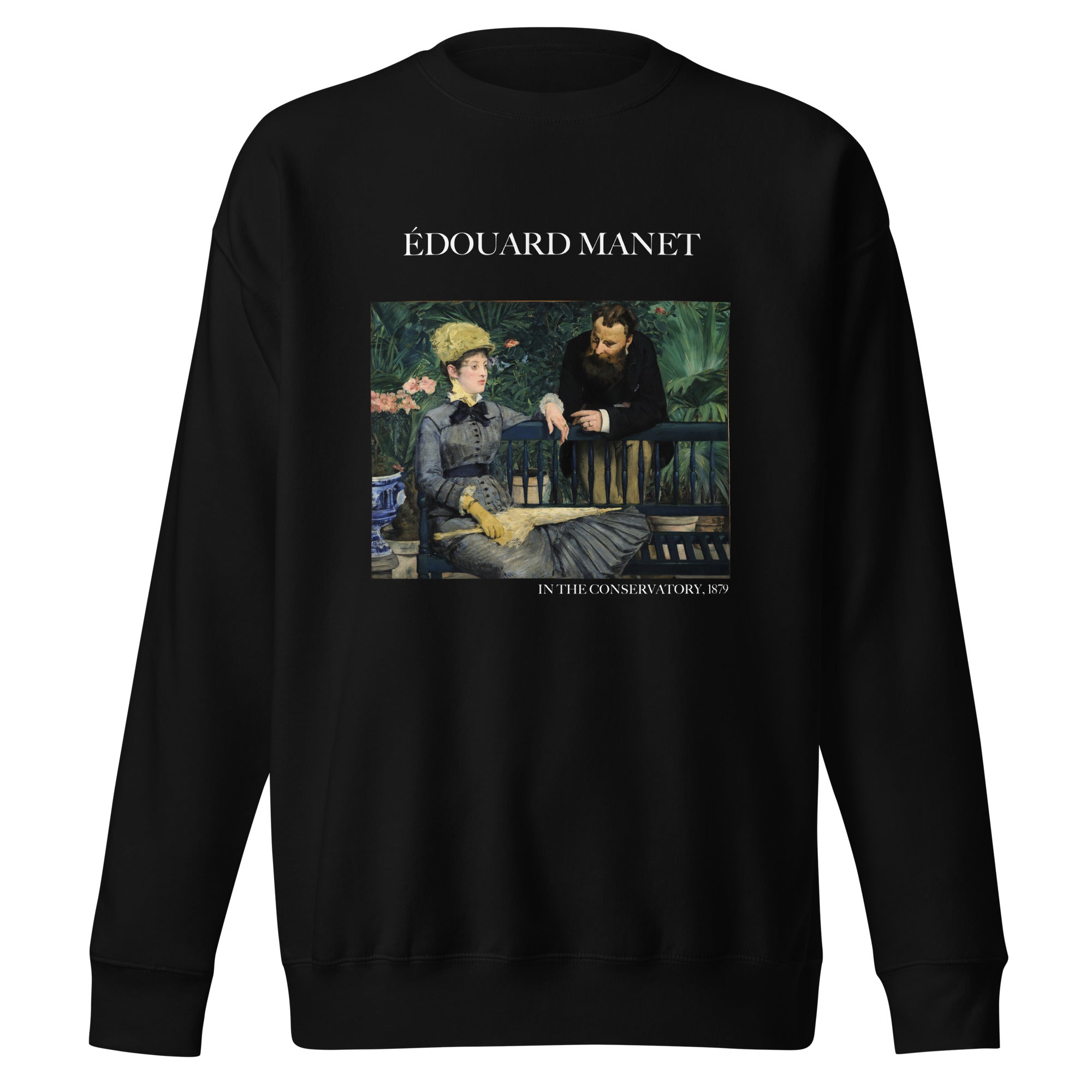 Sweatshirt mit berühmtem Gemälde „Im Wintergarten“ von Édouard Manet, Premium-Unisex-Sweatshirt