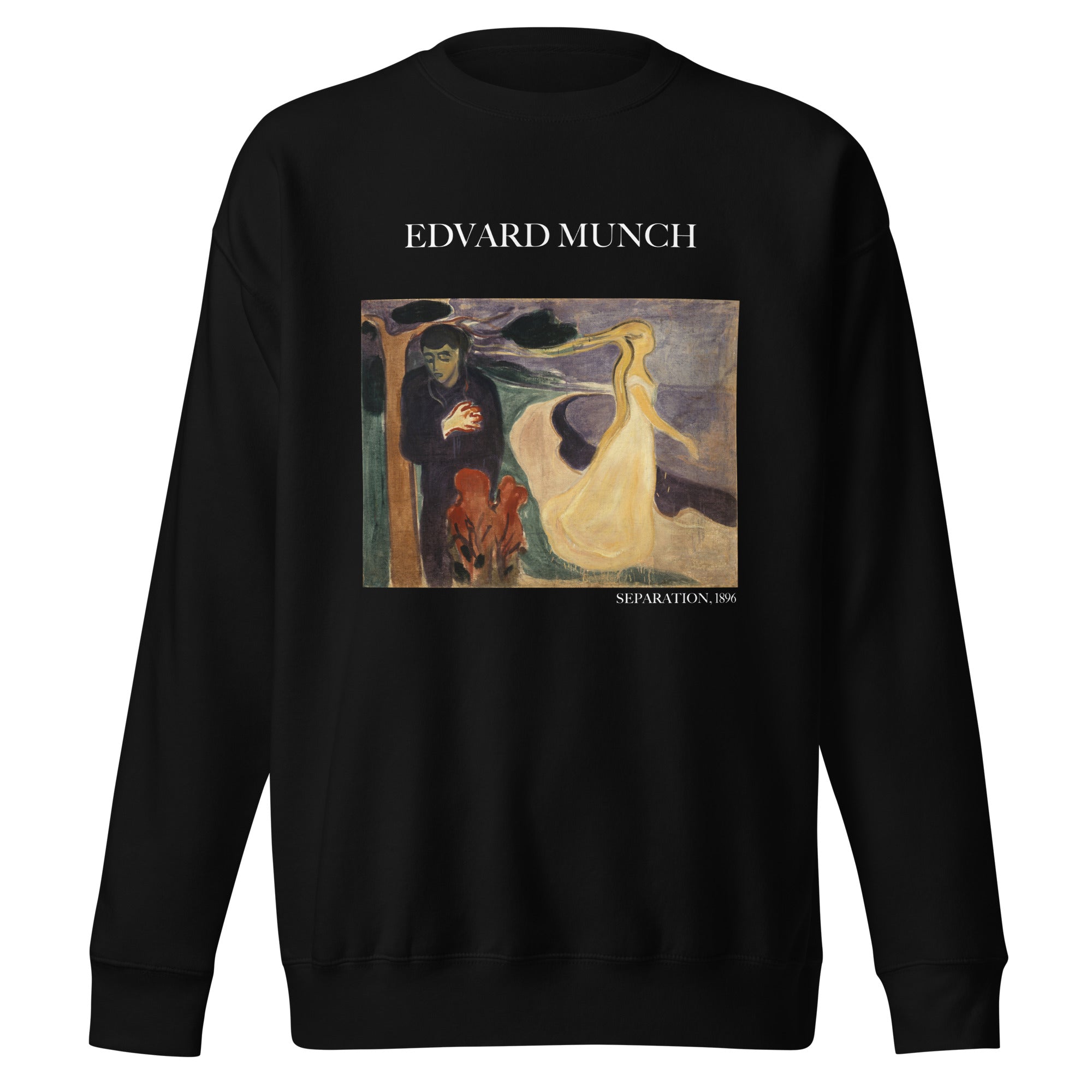 Sweatshirt mit berühmtem Gemälde „Separation“ von Edvard Munch, Premium-Unisex-Sweatshirt