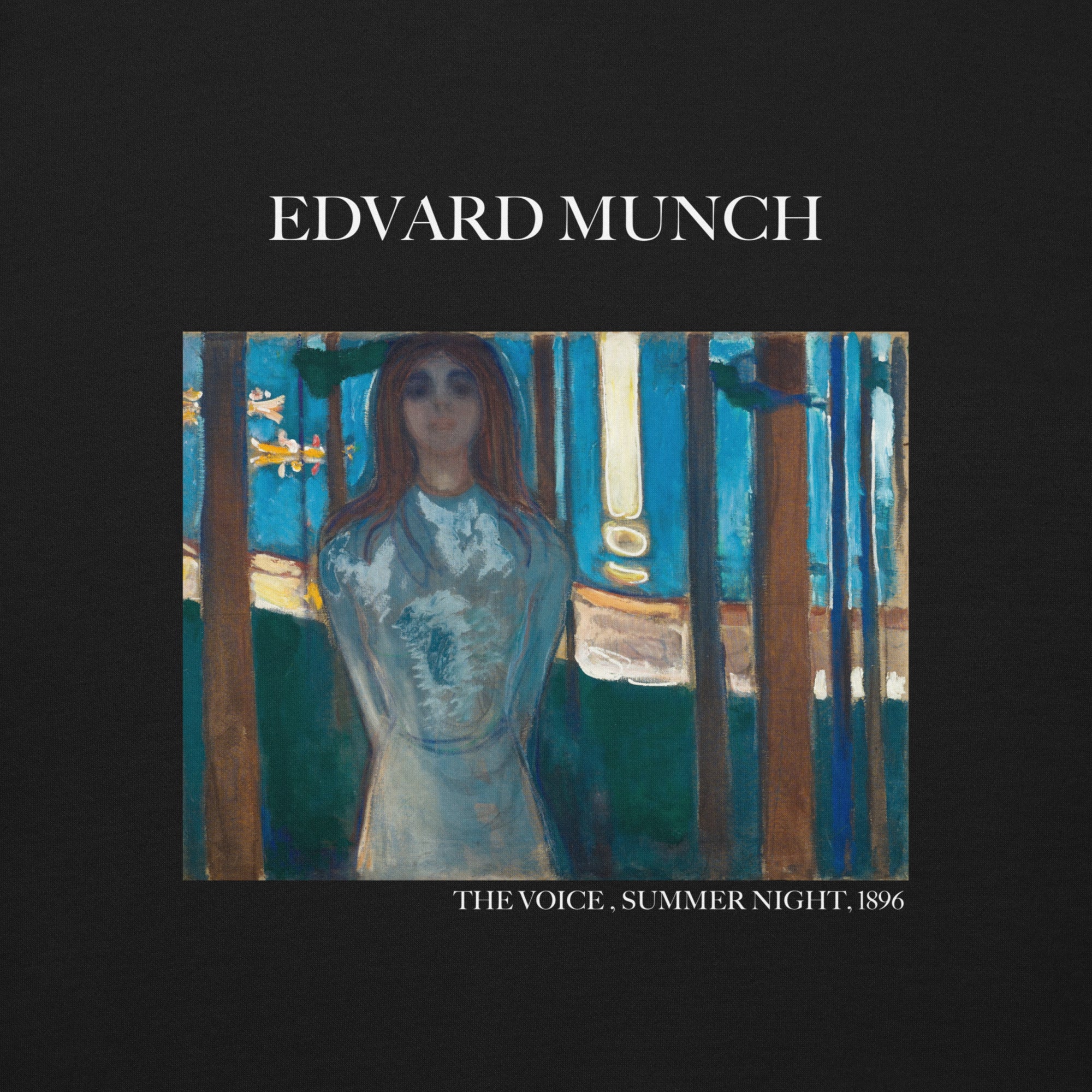 Sweatshirt mit berühmtem Gemälde „Die Stimme, Sommernacht“ von Edvard Munch | Premium-Sweatshirt für Unisex
