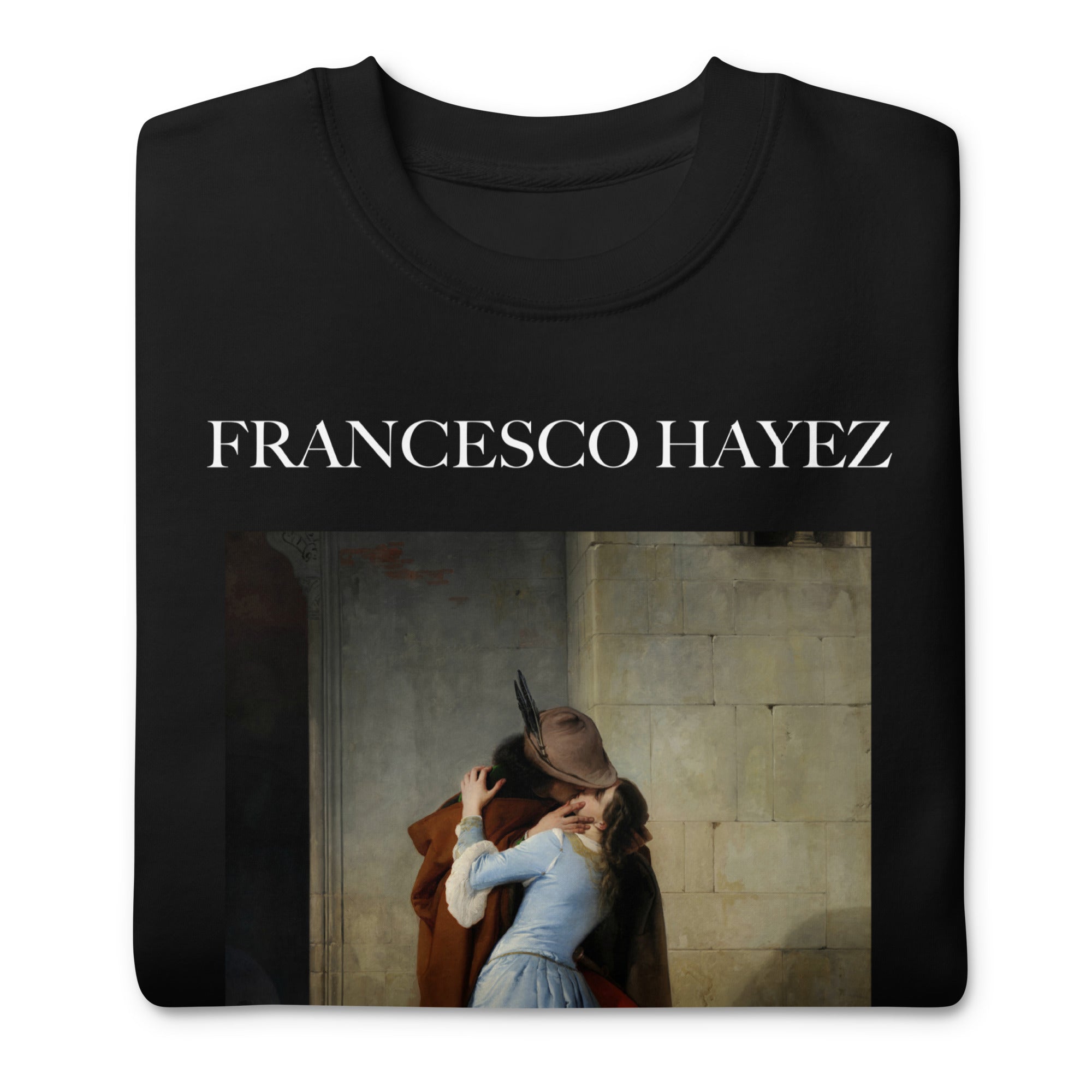 Sweatshirt mit berühmtem Gemälde „Der Kuss“ von Francesco Hayez | Premium-Sweatshirt für Unisex