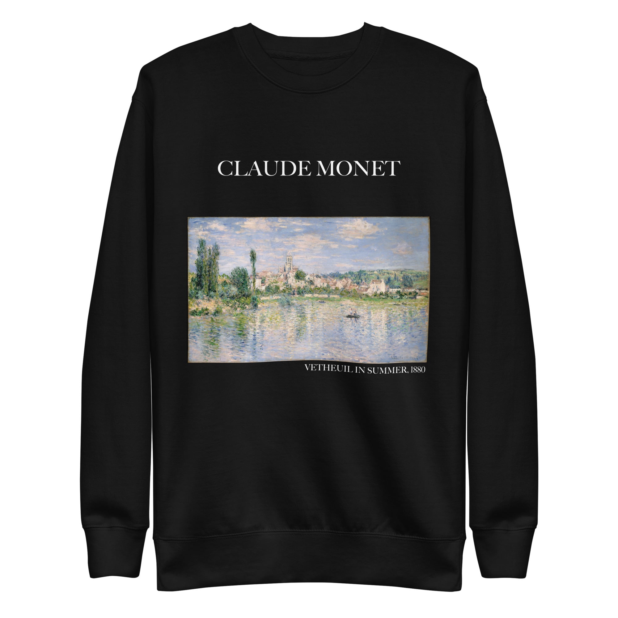 Sweatshirt „Vetheuil im Sommer“ von Claude Monet, berühmtes Gemälde, Unisex, Premium-Sweatshirt