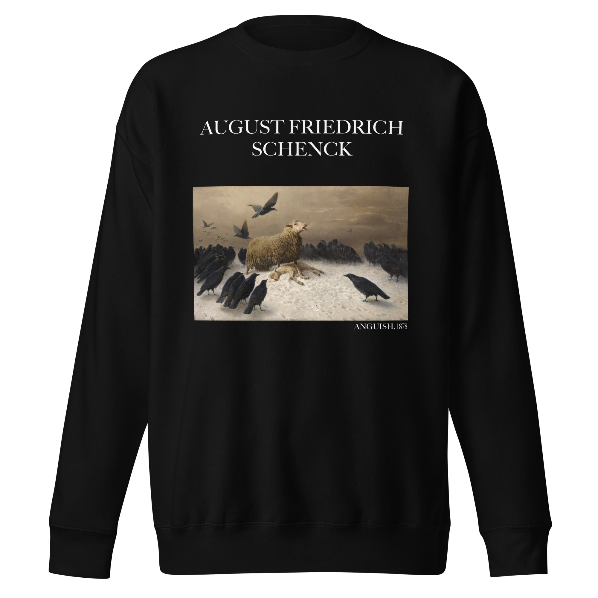 August Friedrich Schenck 'Angst' Berühmtes Gemälde Sweatshirt | Unisex Premium Sweatshirt