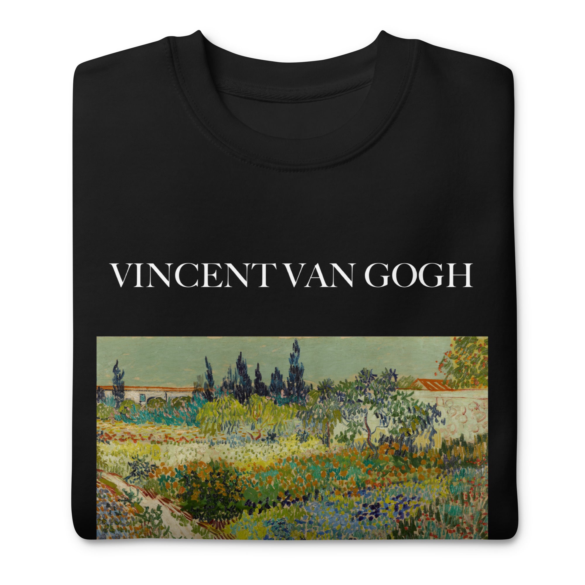 Sweatshirt mit berühmtem Gemälde „Garten in Arles“ von Vincent van Gogh | Premium-Sweatshirt für Unisex