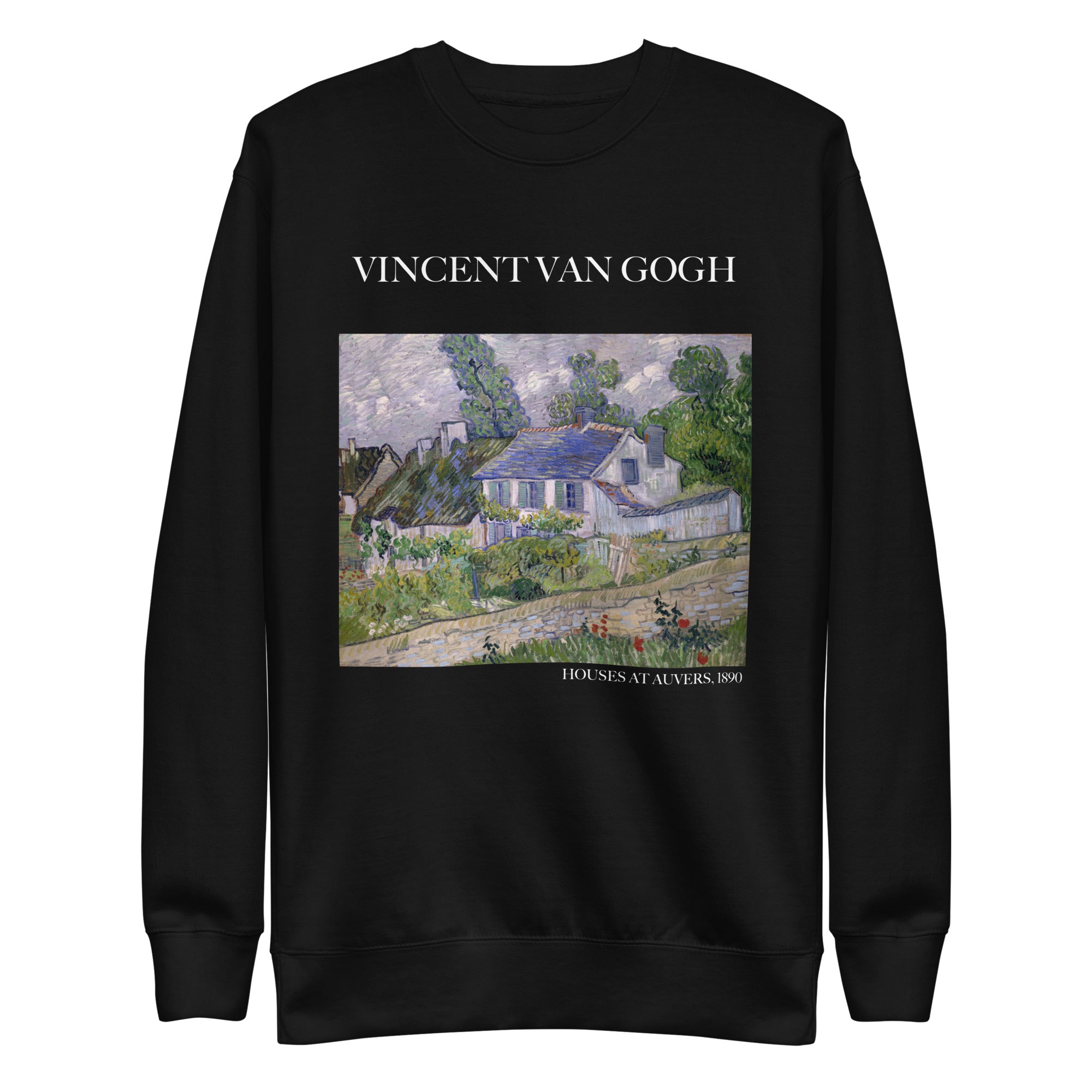Vincent van Gogh 'Houses at Auvers' Famous Painting Sweatshirt | Unisex Premium Sweatshirt
