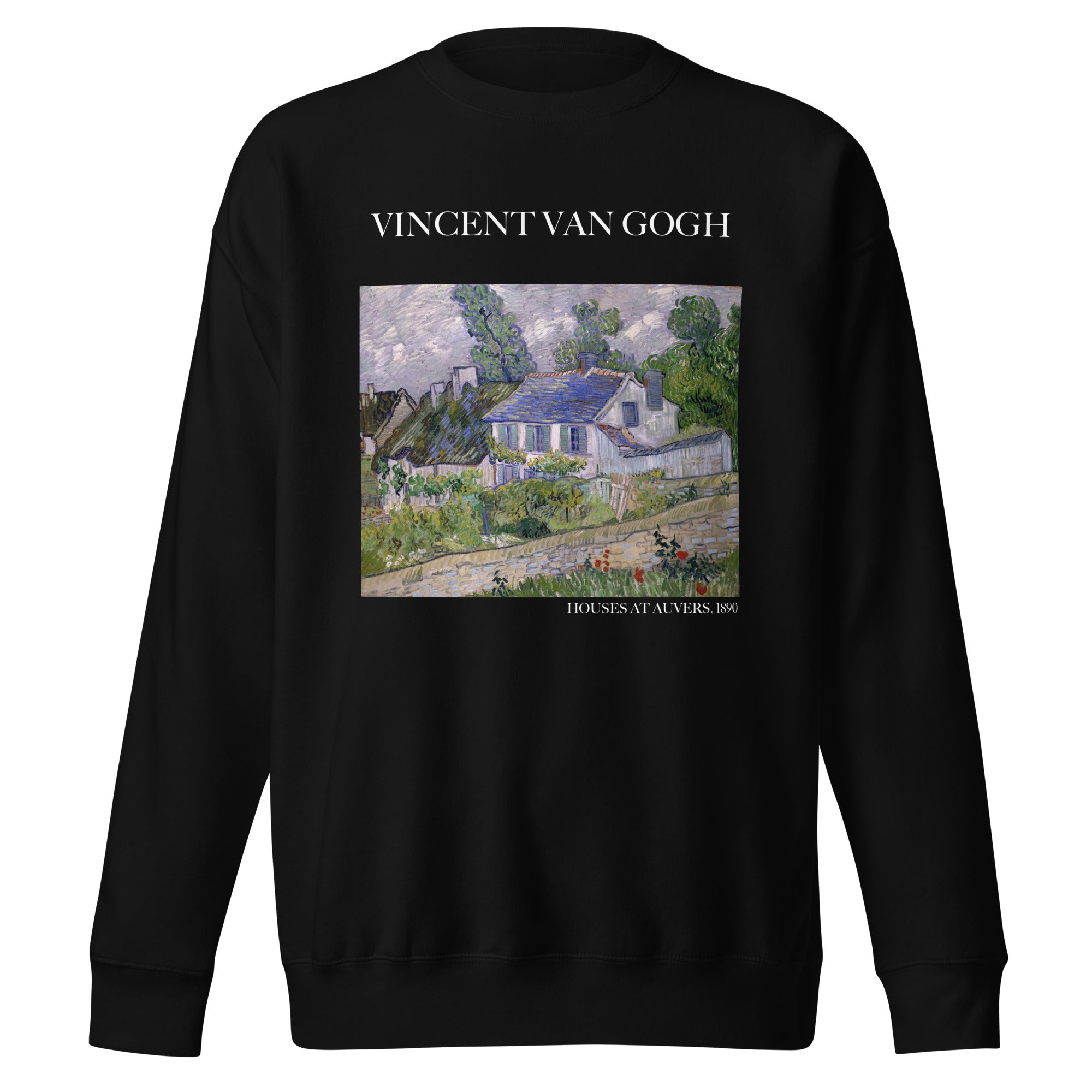 Sweatshirt mit berühmtem Gemälde „Häuser bei Auvers“ von Vincent van Gogh | Premium-Sweatshirt für Unisex