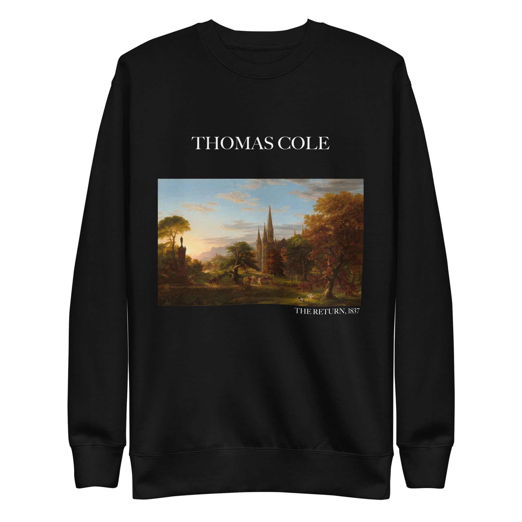 Thomas Cole - Sweatshirt mit berühmtem Gemälde „The Return“ | Premium-Unisex-Sweatshirt