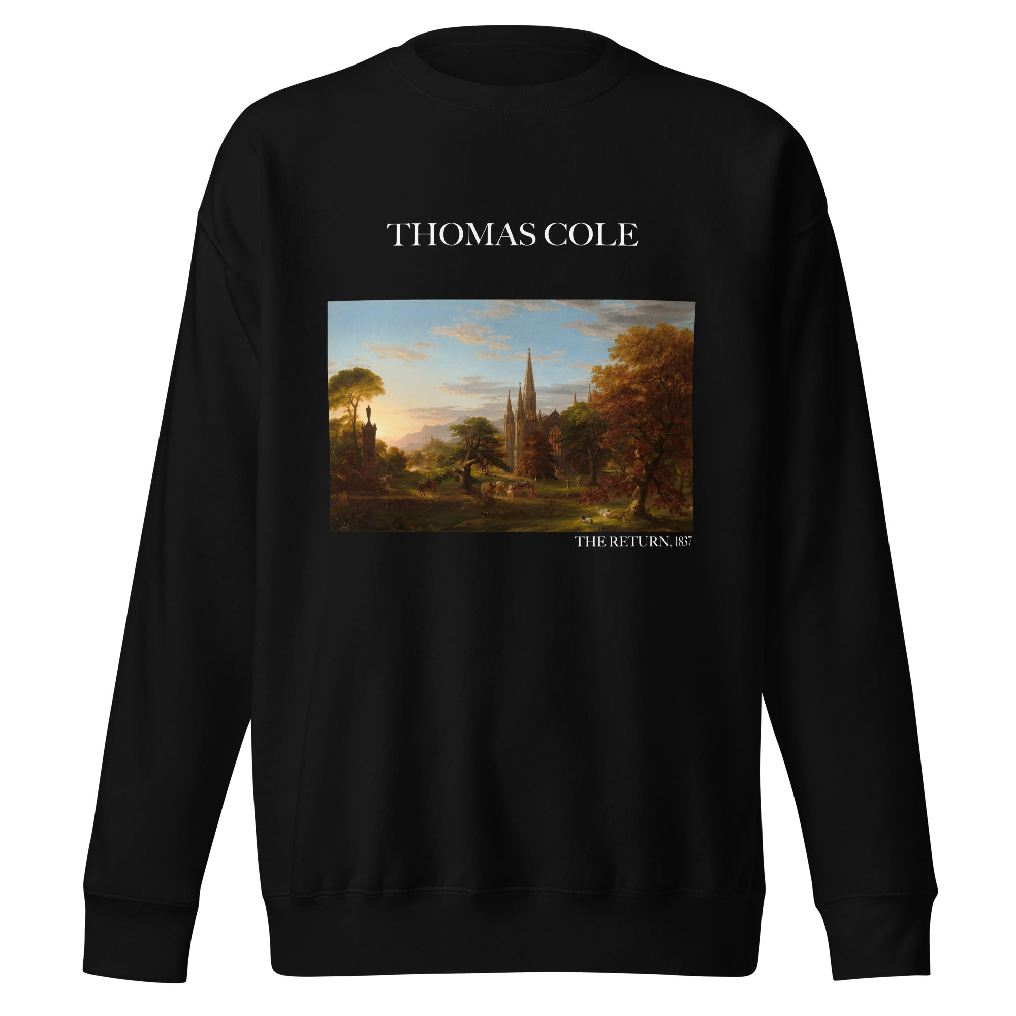 Thomas Cole - Sweatshirt mit berühmtem Gemälde „The Return“ | Premium-Unisex-Sweatshirt