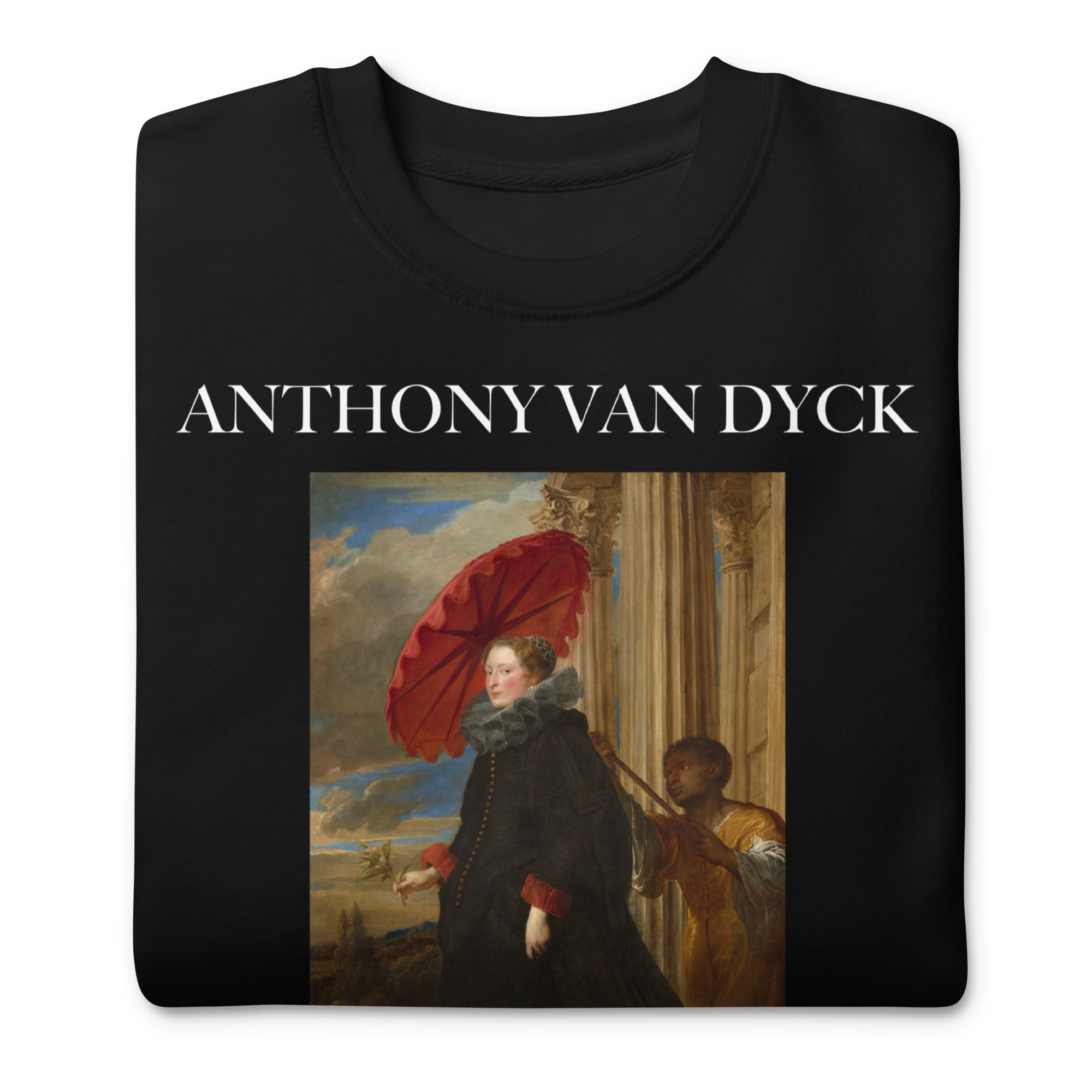 Sweatshirt mit berühmtem Gemälde „Marchesa Elena Grimaldi Cattaneo“ von Sir Anthony van Dyck | Premium-Unisex-Sweatshirt