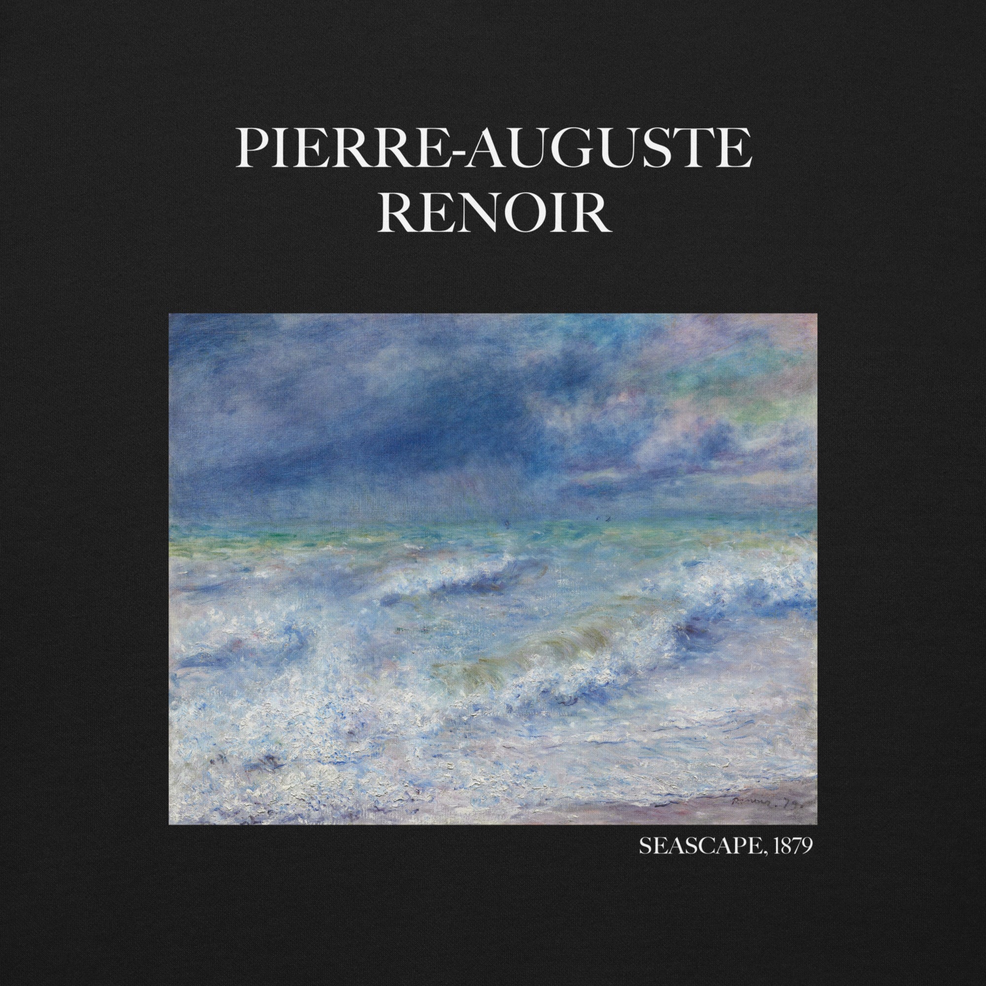 Sweatshirt mit berühmtem Gemälde „Meereslandschaft“ von Pierre-Auguste Renoir, Unisex-Premium-Sweatshirt