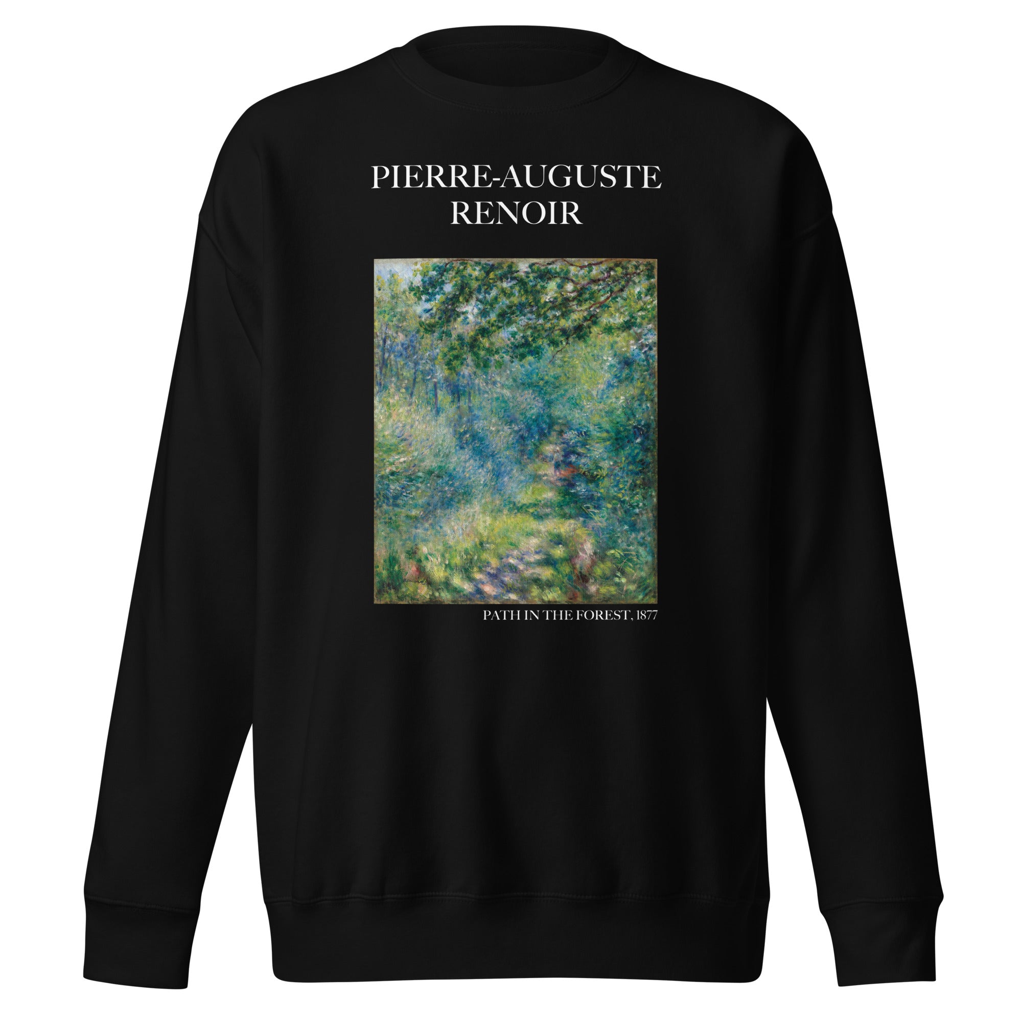 Sweatshirt mit berühmtem Gemälde „Pfad im Wald“ von Pierre-Auguste Renoir | Premium-Sweatshirt für Unisex