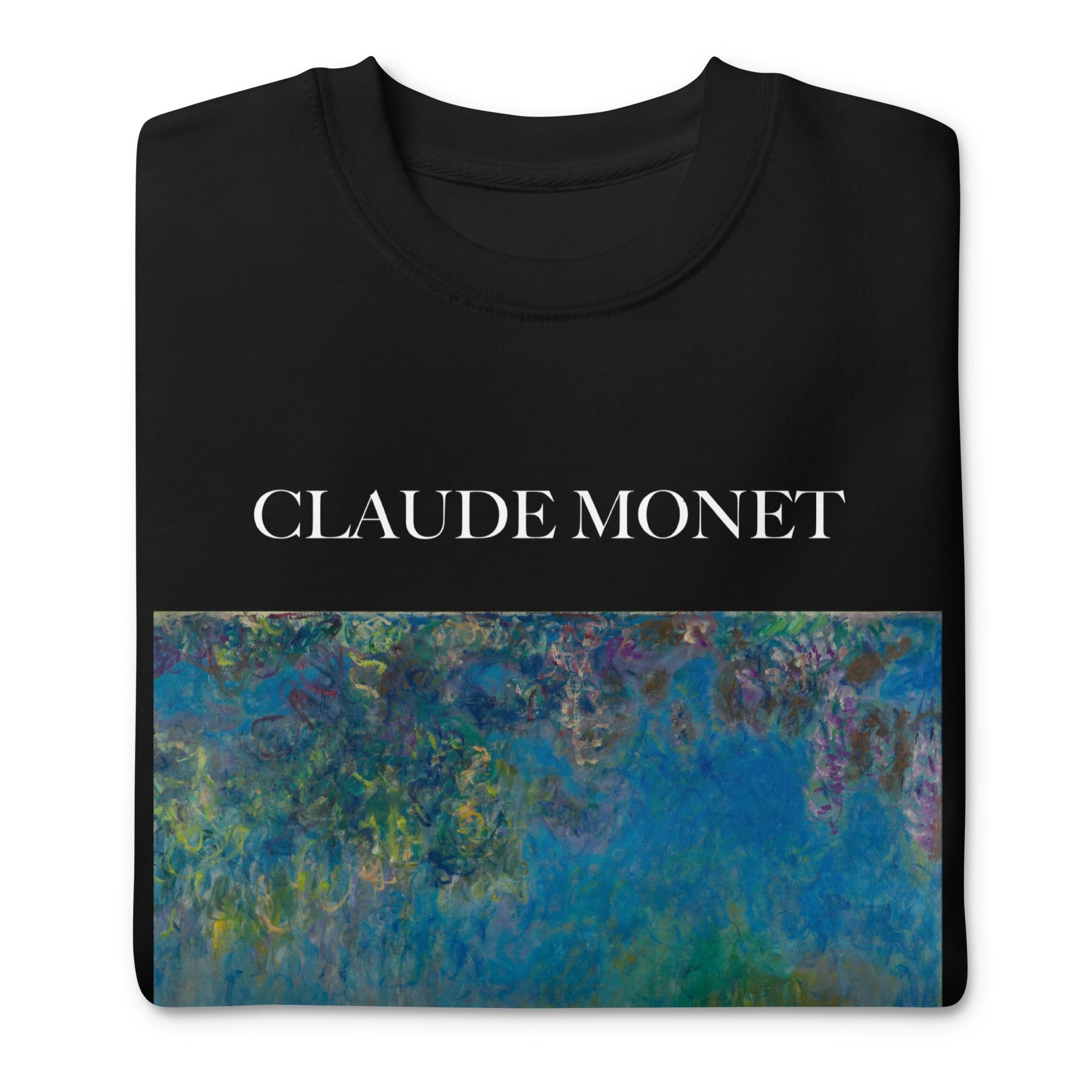 Sweatshirt „Wisteria“ von Claude Monet, berühmtes Gemälde, Premium-Unisex-Sweatshirt