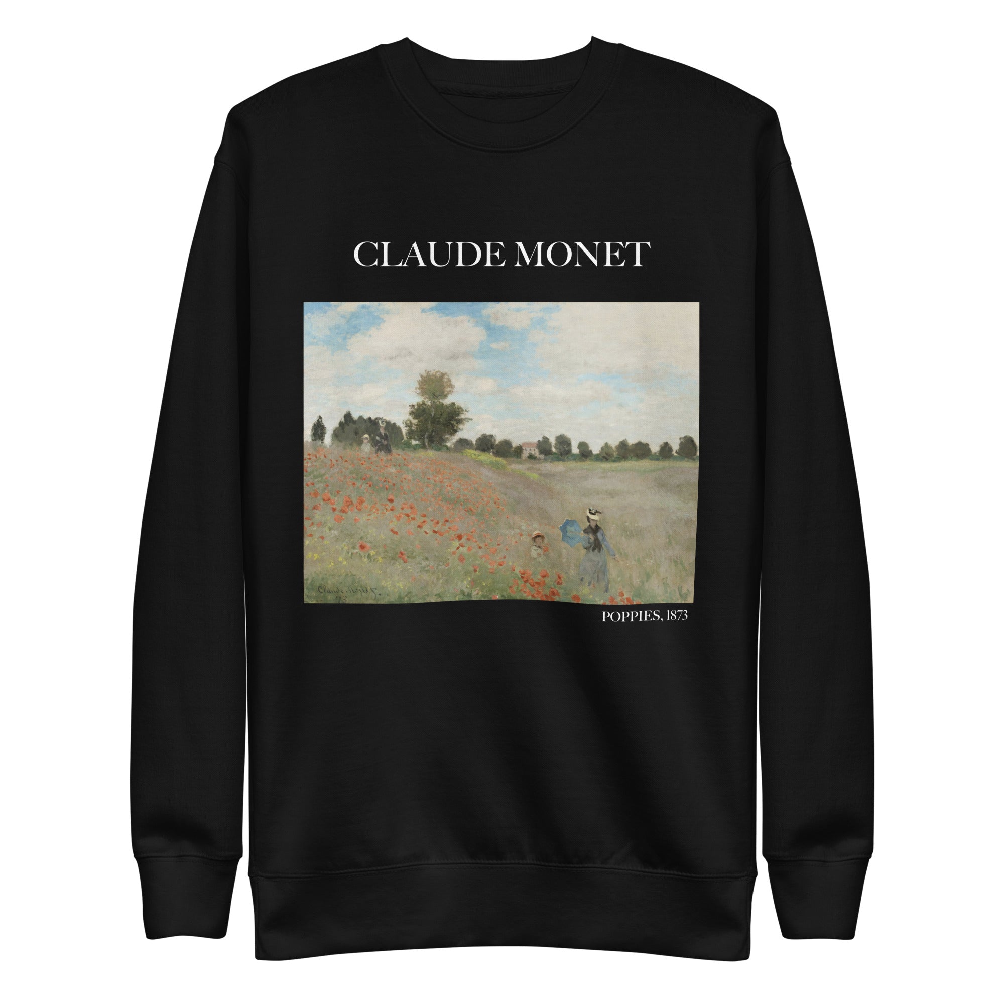 Sweatshirt „Mohnblumen“ von Claude Monet, berühmtes Gemälde, Unisex, Premium-Sweatshirt