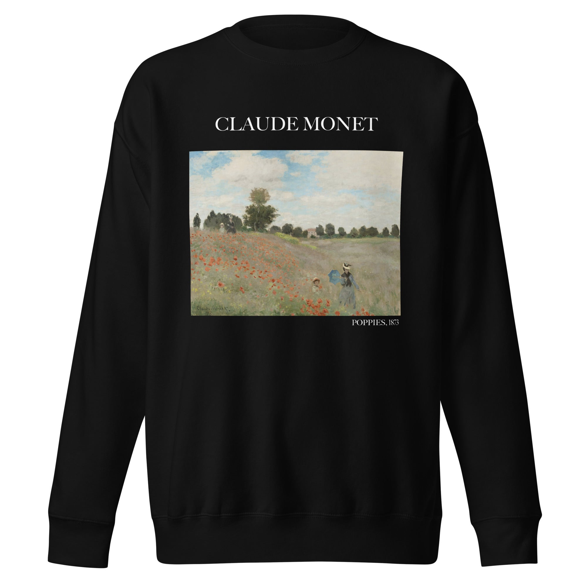 Claude Monet 'Poppies' Famous Painting Sweatshirt | Unisex Premium Sweatshirt