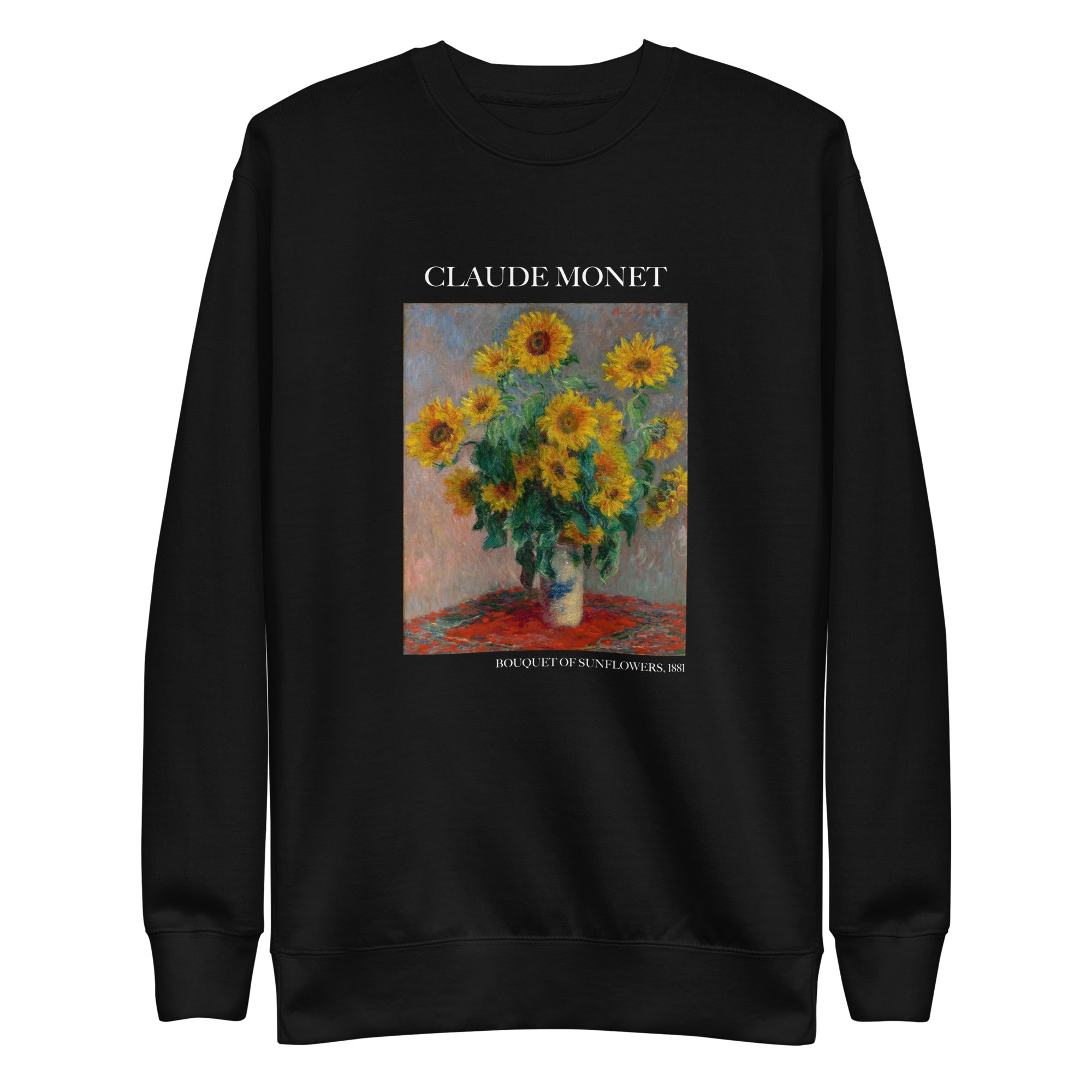 Claude Monet 'Bouquet of Sunflowers' Famous Painting Sweatshirt | Unisex Premium Sweatshirt