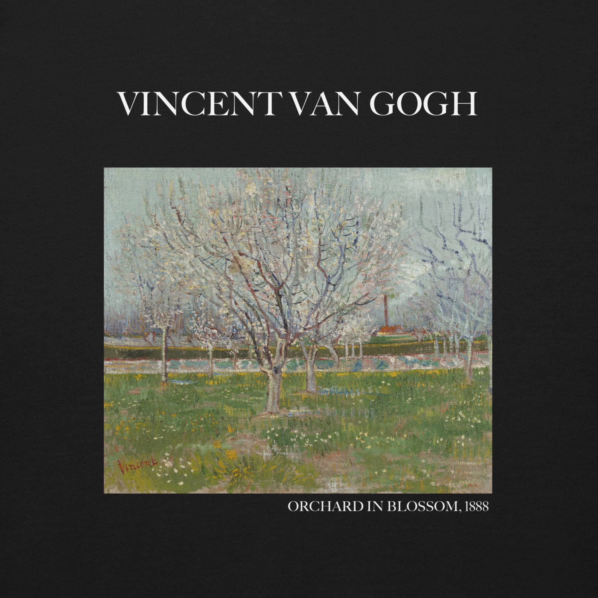 Vincent van Gogh 'Orchard in Blossom' Famous Painting Sweatshirt | Unisex Premium Sweatshirt