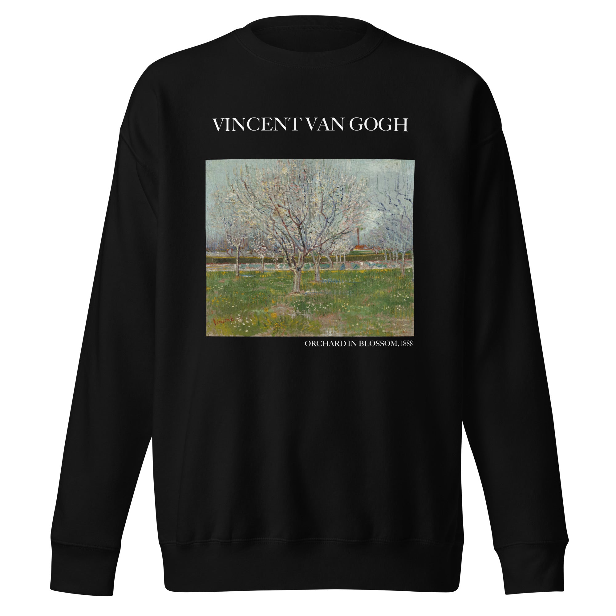 Sweatshirt mit berühmtem Gemälde „Obstgarten in Blüte“ von Vincent van Gogh | Premium-Sweatshirt für Unisex