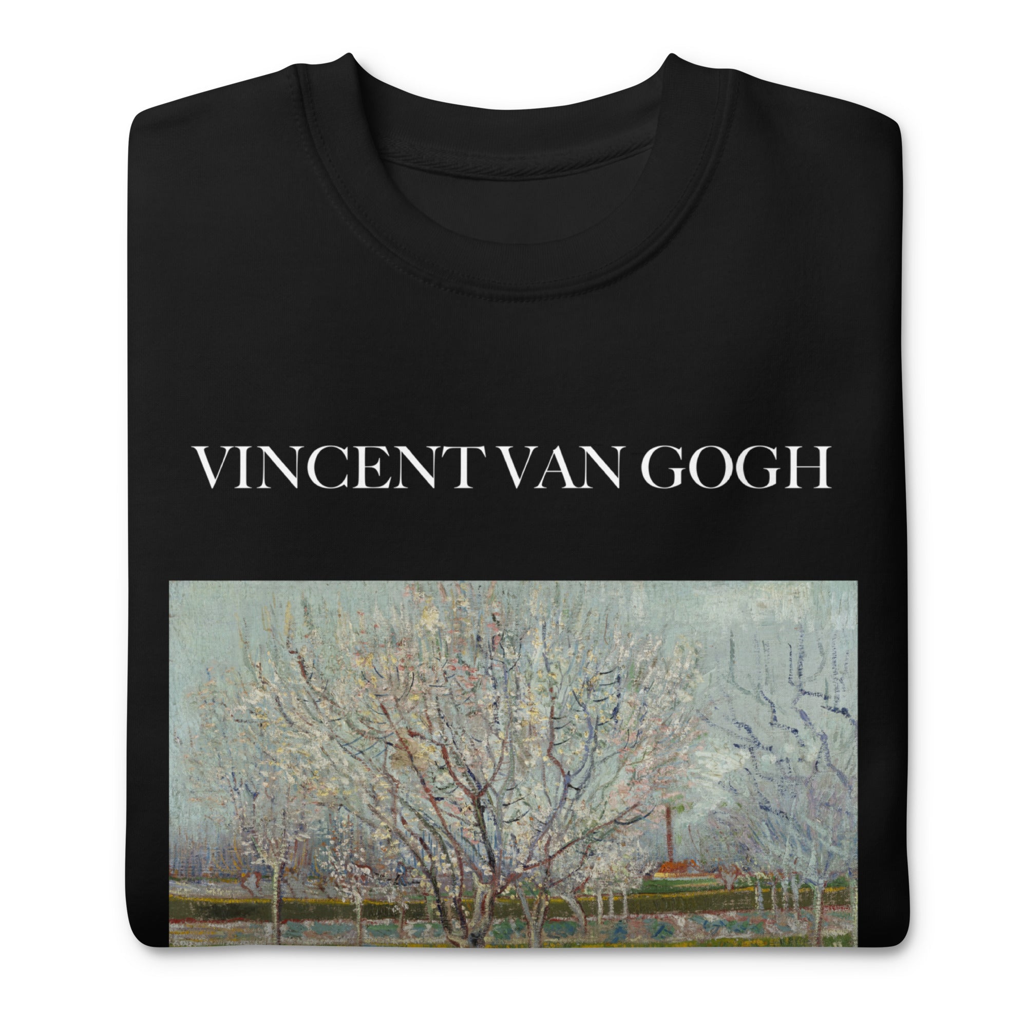 Sweatshirt mit berühmtem Gemälde „Obstgarten in Blüte“ von Vincent van Gogh | Premium-Sweatshirt für Unisex