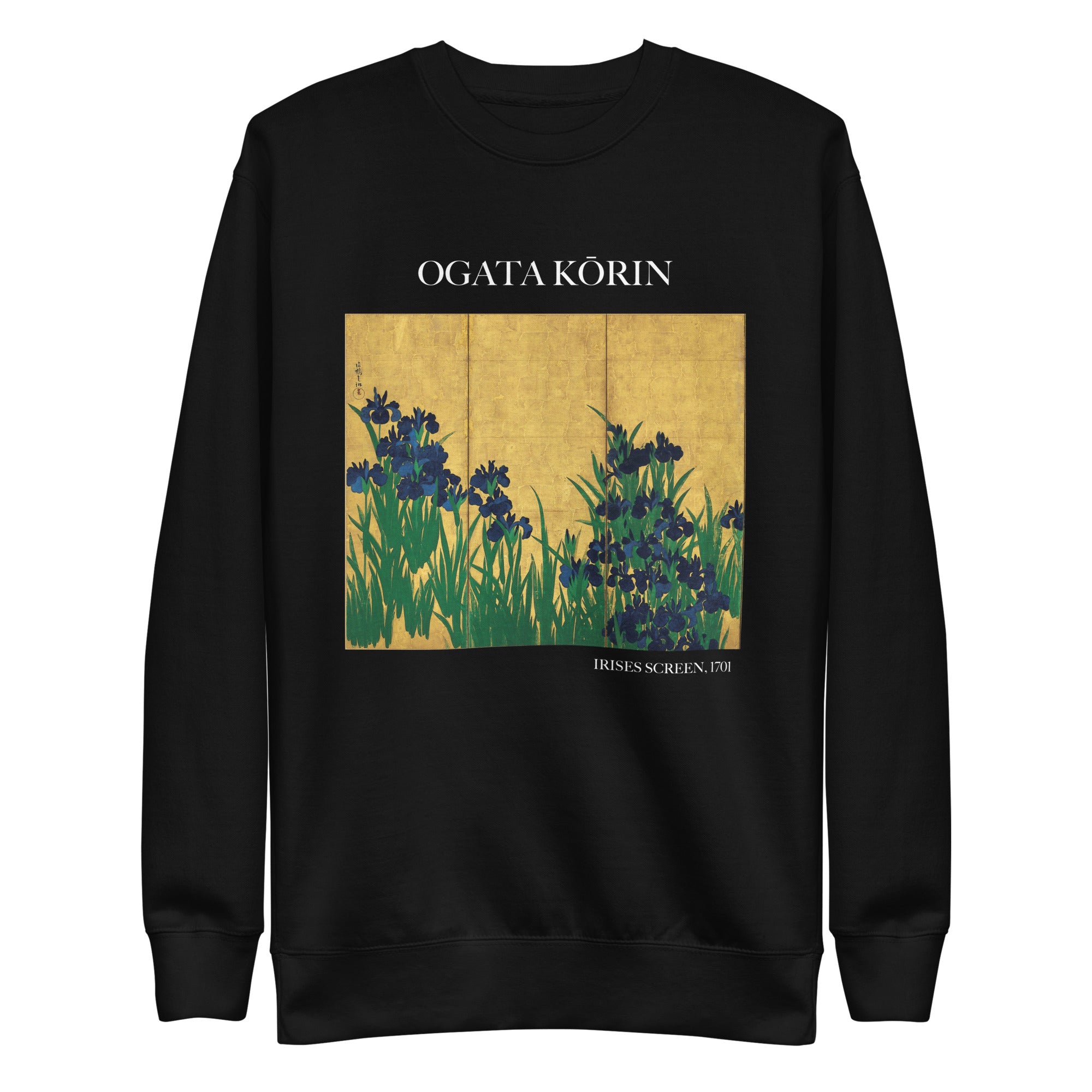 Ogata Kōrin 'Irises Screen' Berühmtes Gemälde-Sweatshirt | Unisex Premium Sweatshirt