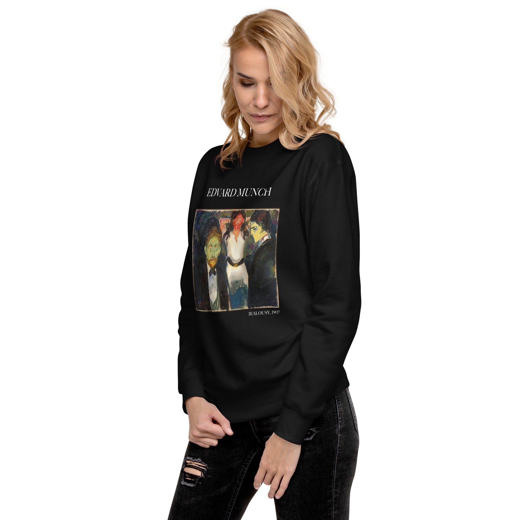 Edvard Munch 'Jealousy' Famous Painting Sweatshirt | Unisex Premium Sweatshirt