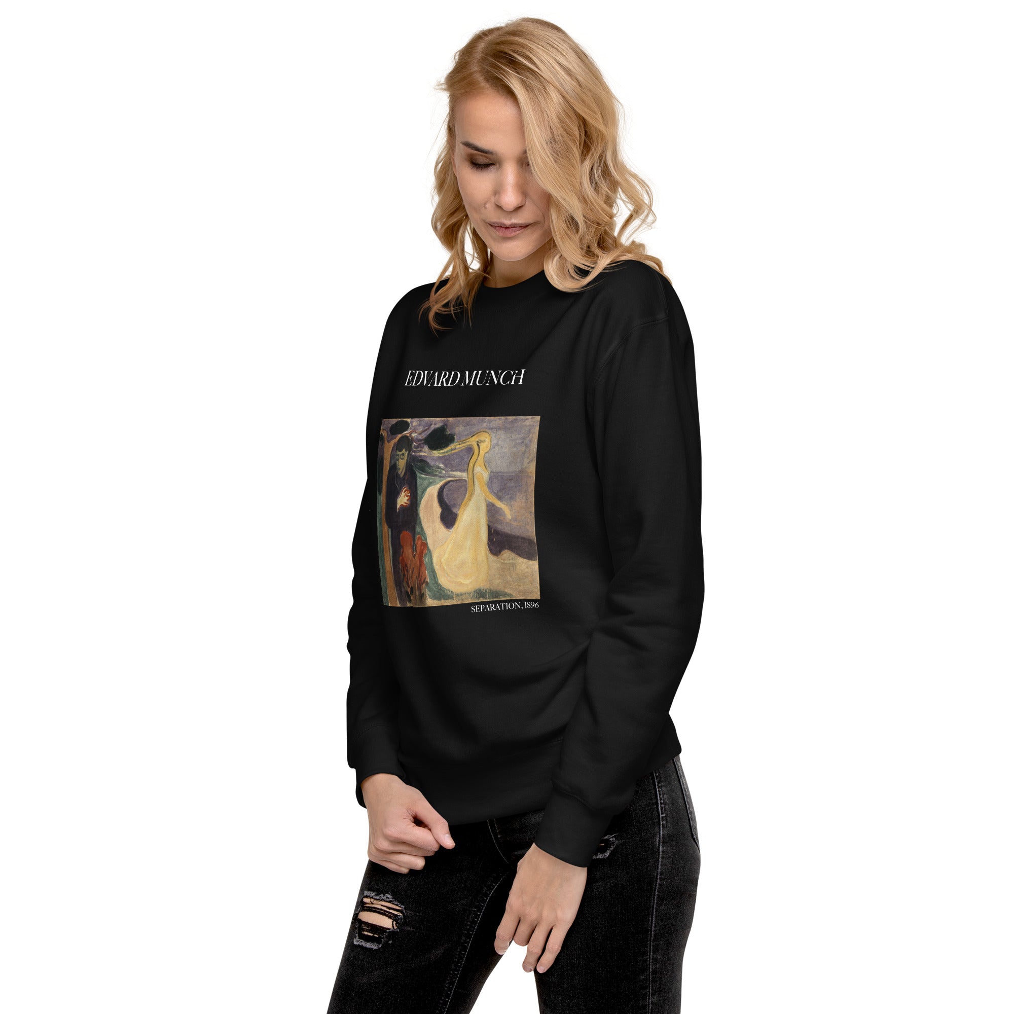 Sweatshirt mit berühmtem Gemälde „Separation“ von Edvard Munch, Premium-Unisex-Sweatshirt