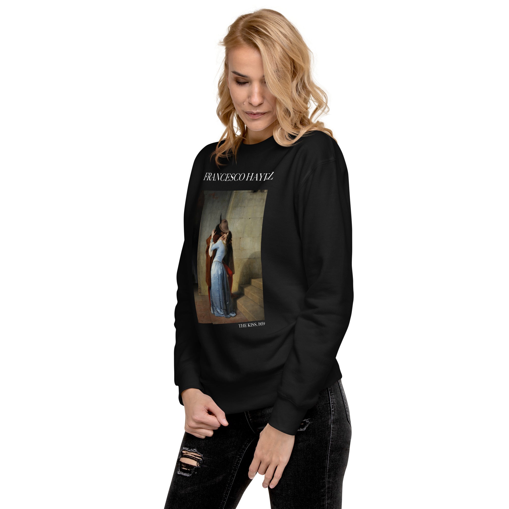 Francesco Hayez 'The Kiss' Famous Painting Sweatshirt | Unisex Premium Sweatshirt