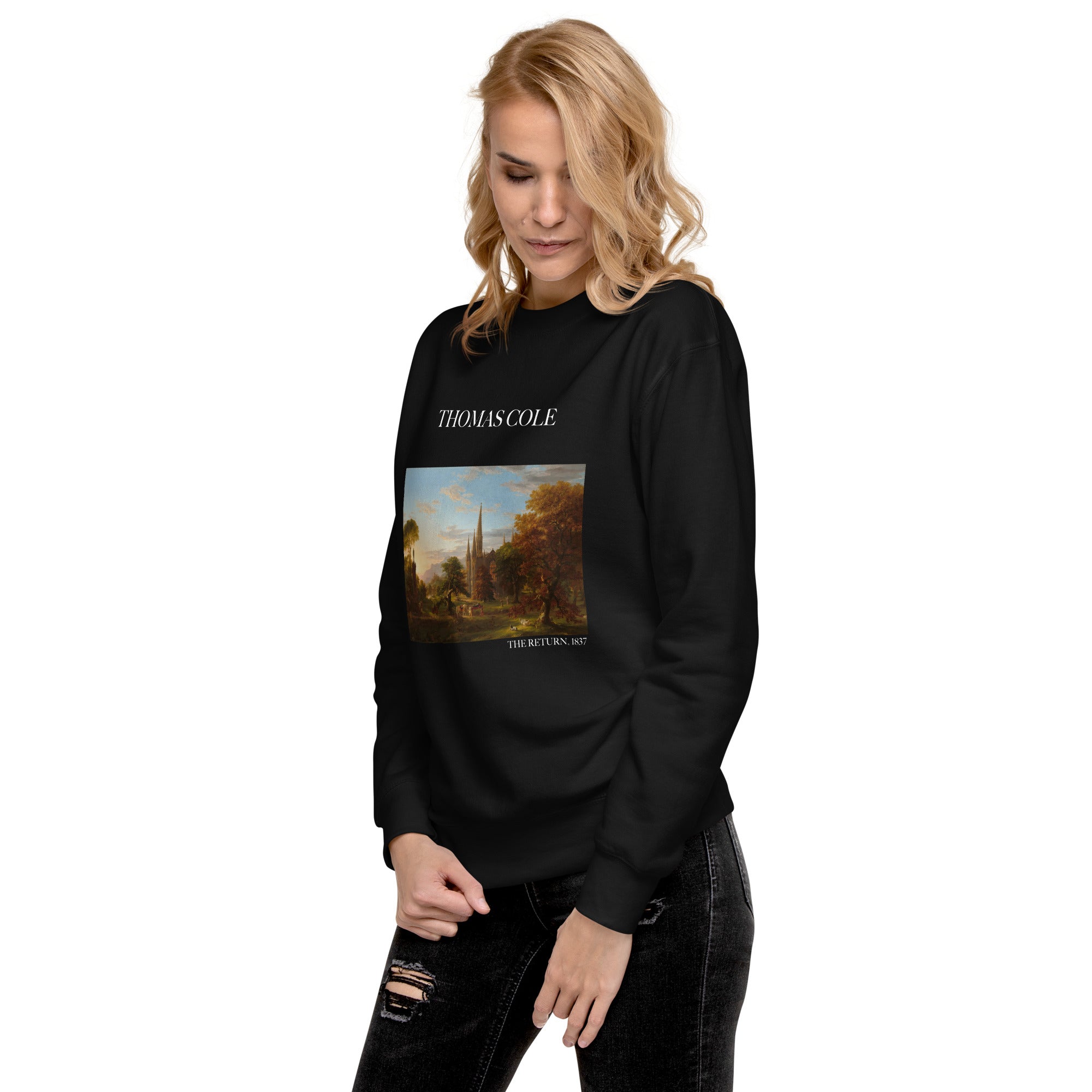 Thomas Cole - Sweatshirt mit berühmtem Gemälde „The Return“ | Premium-Unisex-Sweatshirt