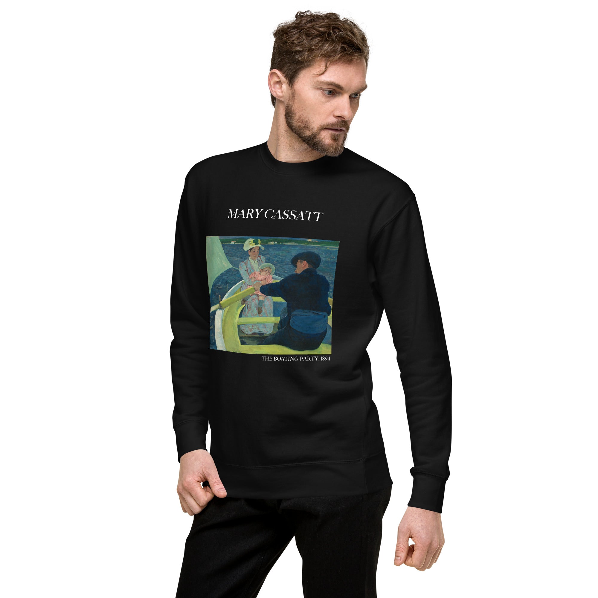 Sweatshirt mit berühmtem Gemälde „The Boating Party“ von Mary Cassatt | Premium-Sweatshirt für Unisex