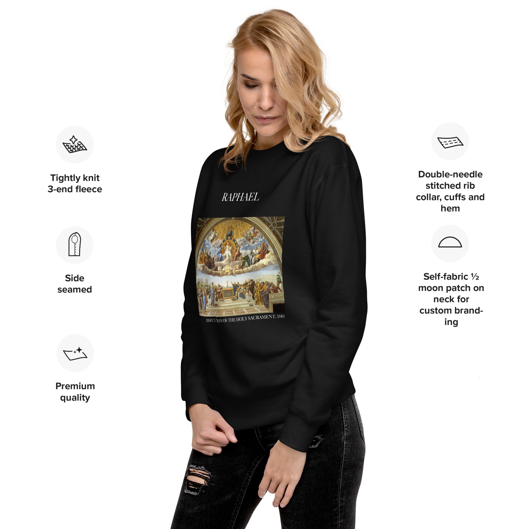 Raphael 'Disputation of the Holy Sacrament' Famous Painting Sweatshirt | Unisex Premium Sweatshirt