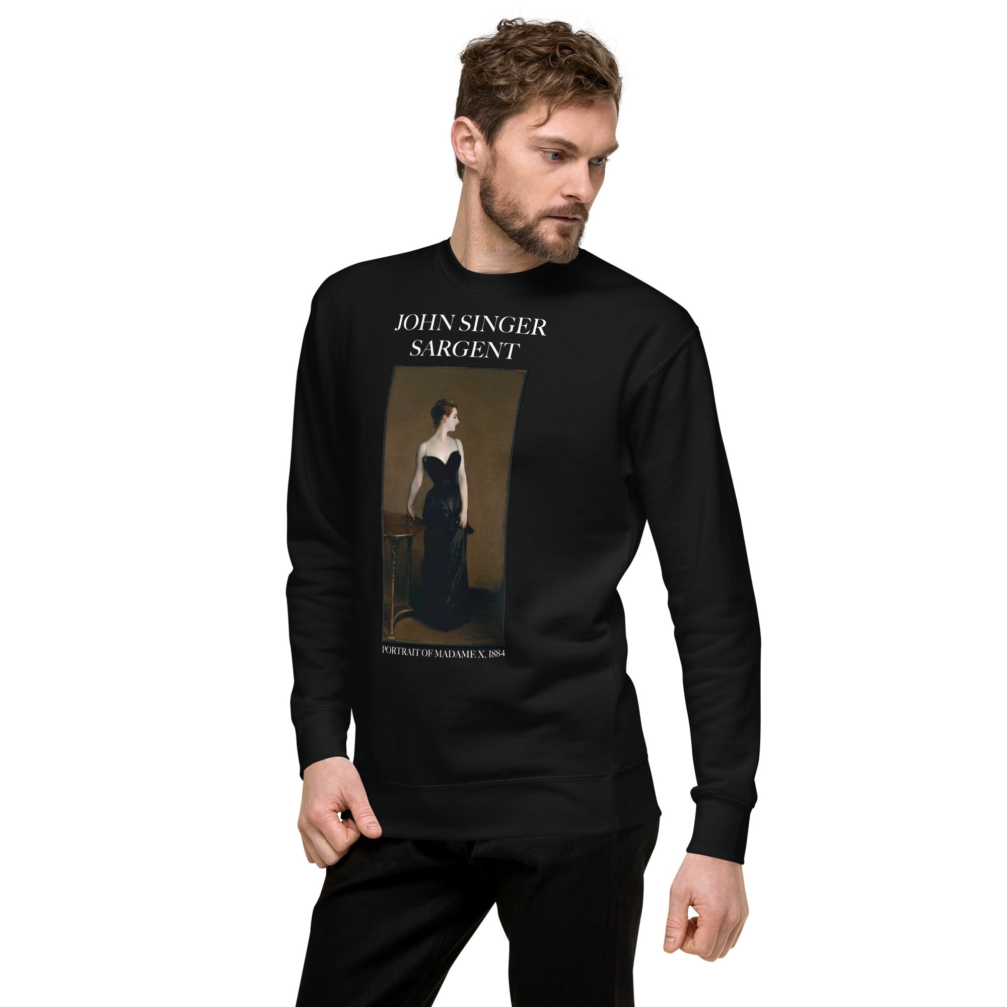 Sweatshirt mit berühmtem Gemälde „Portrait of Madame X“ von John Singer Sargent | Premium-Sweatshirt für Unisex