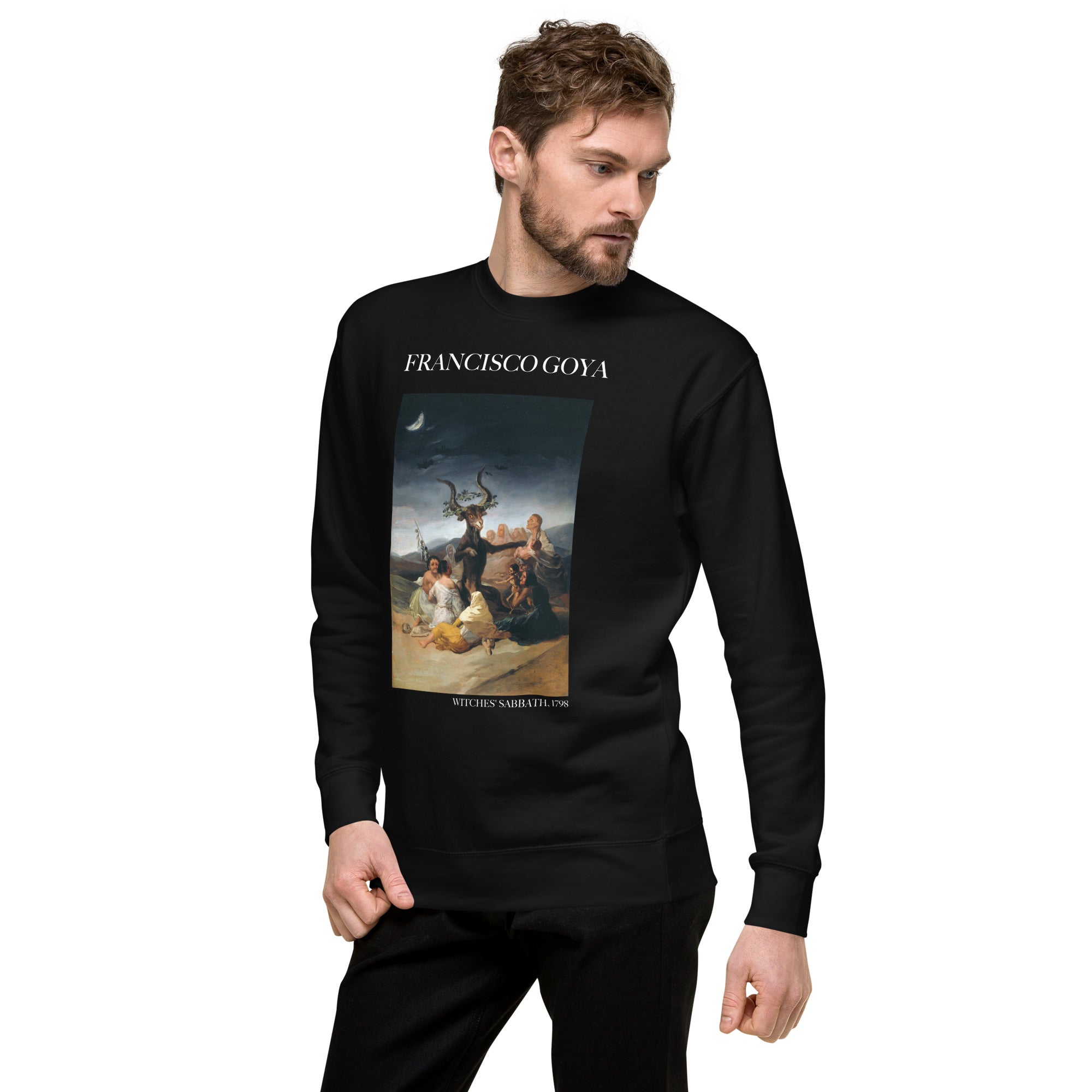 Francisco Goya 'Hexensabbat' Berühmtes Gemälde Sweatshirt | Unisex Premium Sweatshirt