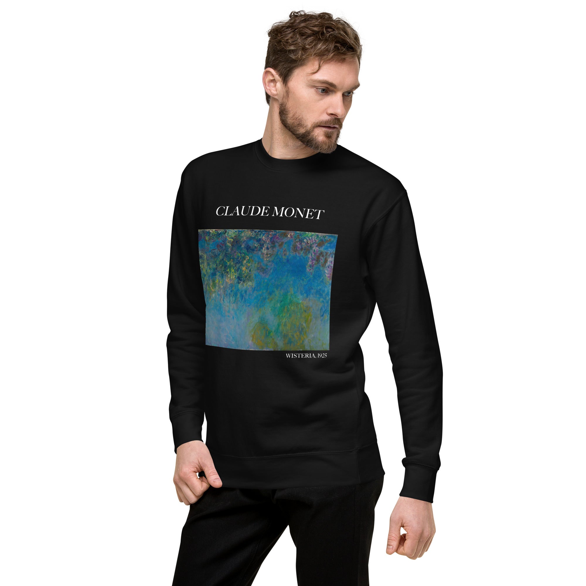 Claude Monet 'Wisteria' Famous Painting Sweatshirt | Unisex Premium Sweatshirt