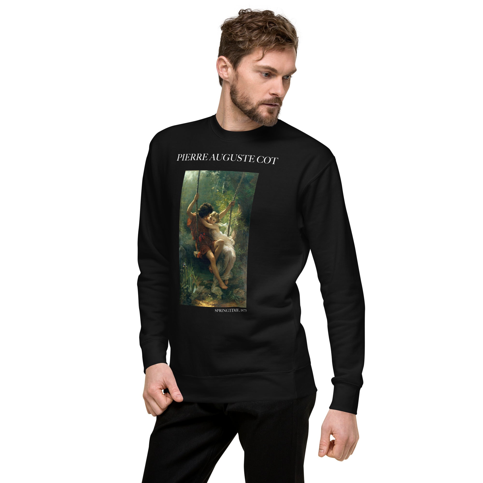 Sweatshirt mit berühmtem Gemälde „Frühling“ von Pierre Auguste Cot | Premium-Sweatshirt für Unisex