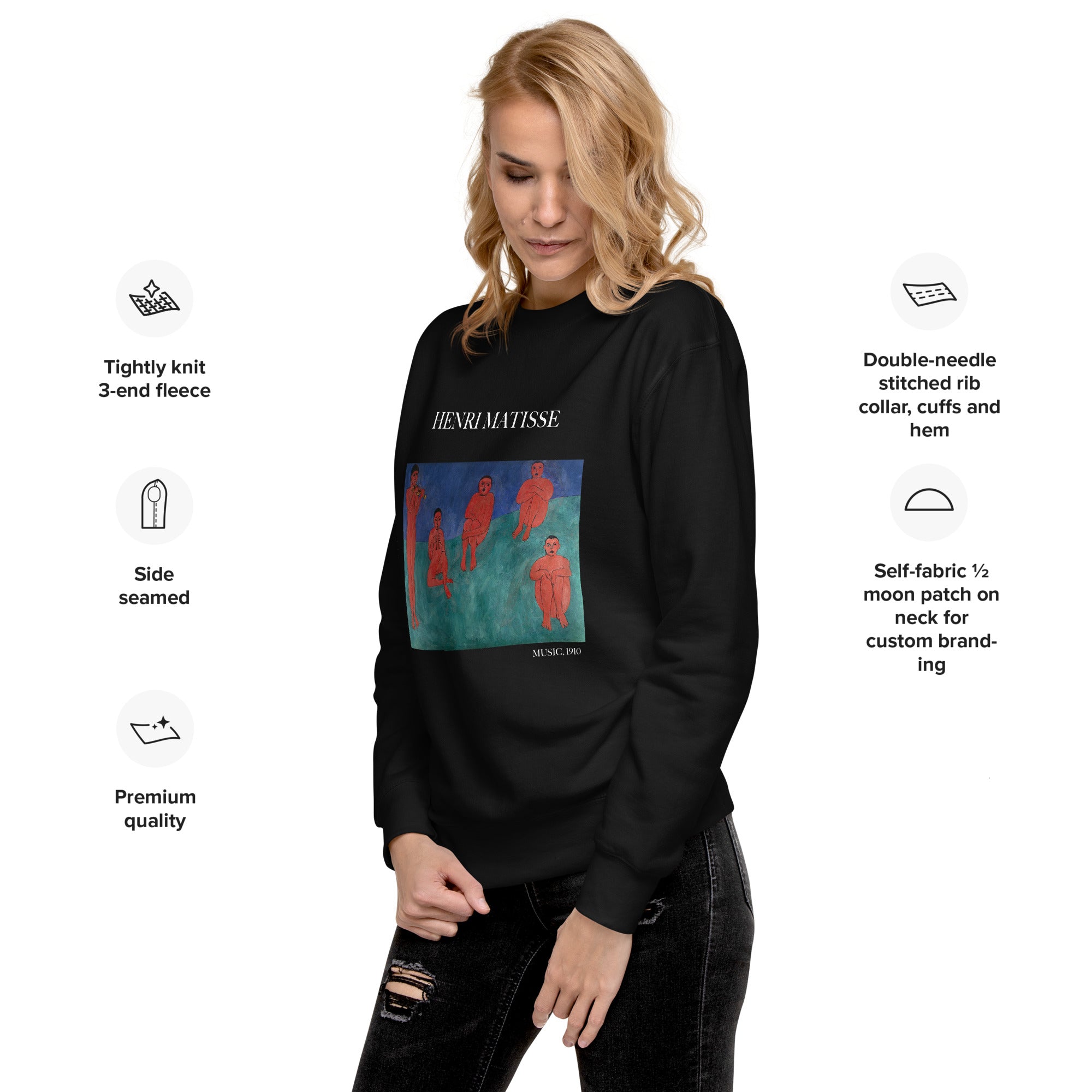 Henri Matisse 'Music' Famous Painting Sweatshirt | Unisex Premium Sweatshirt