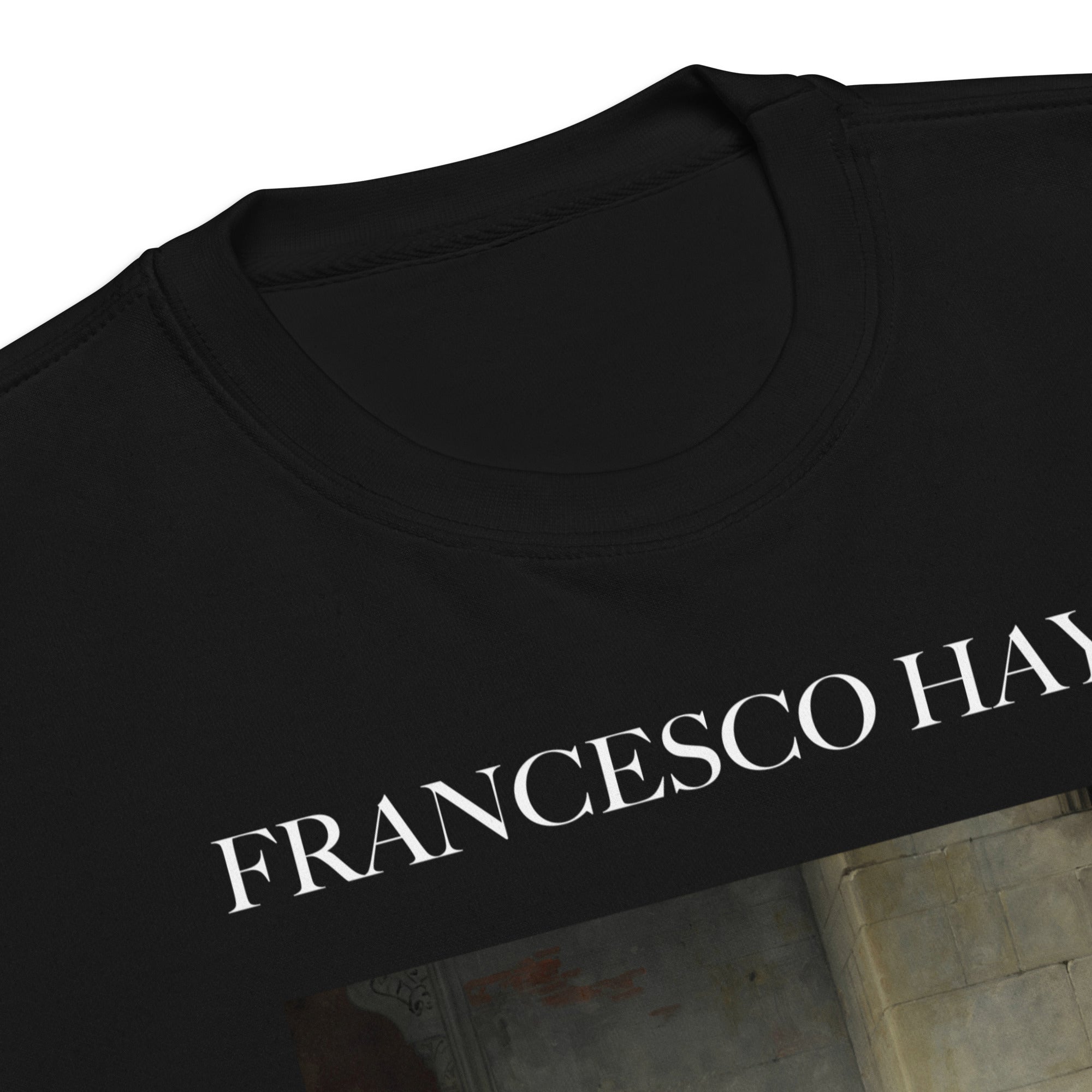 Sweatshirt mit berühmtem Gemälde „Der Kuss“ von Francesco Hayez | Premium-Sweatshirt für Unisex