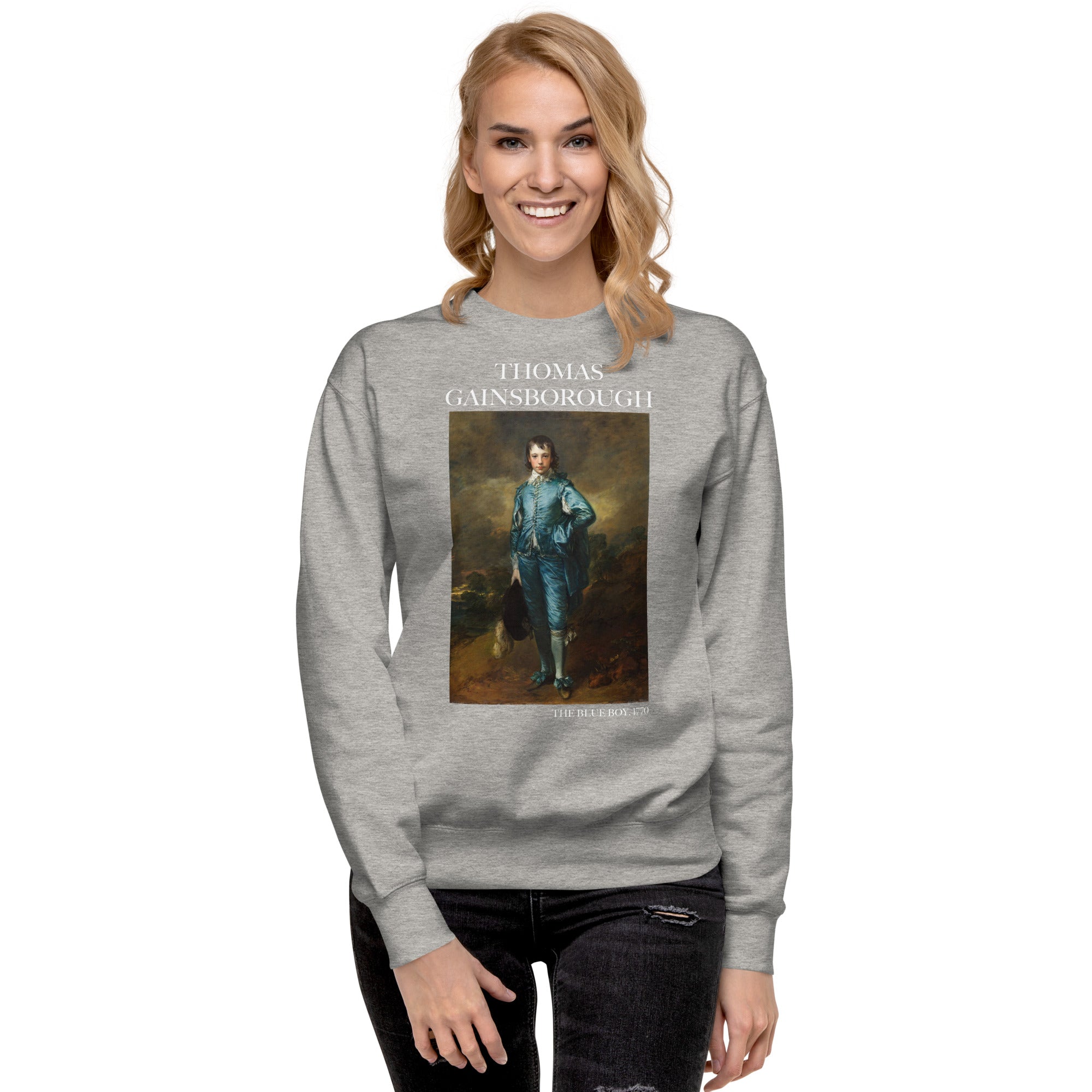 Thomas Gainsborough 'The Blue Boy' Famous Painting Sweatshirt | Unisex Premium Sweatshirt