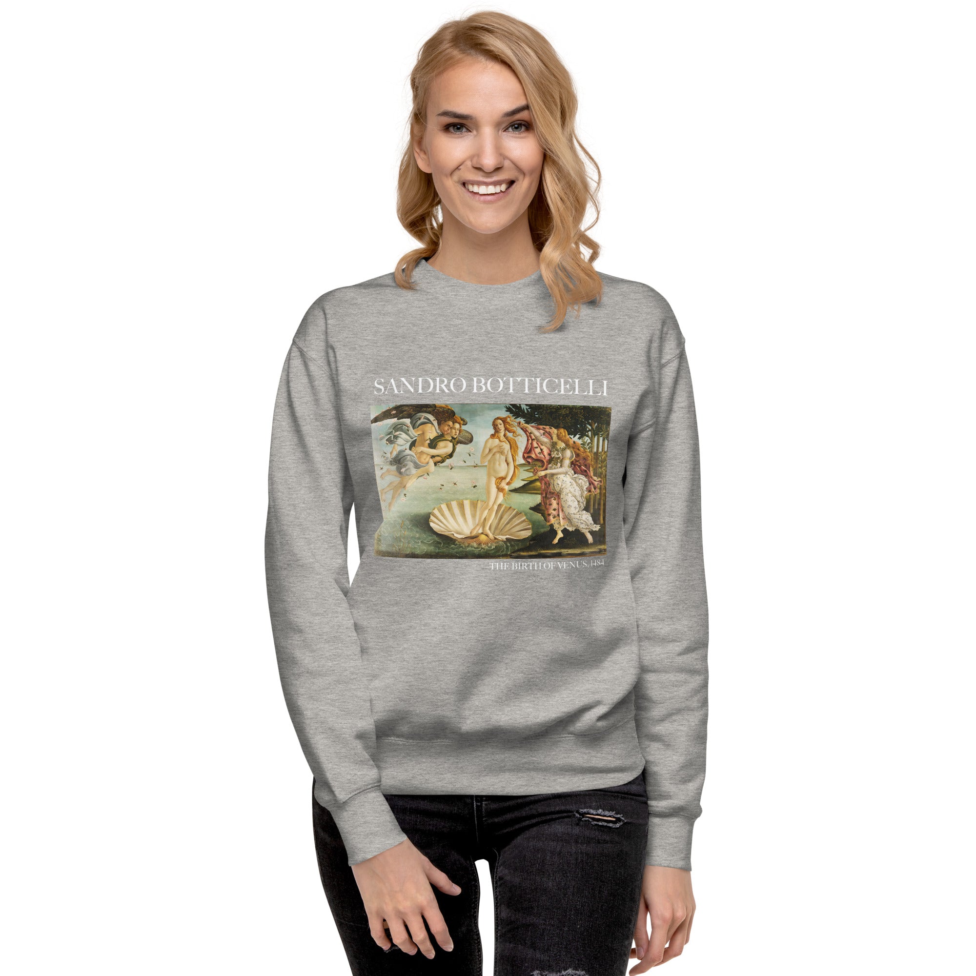 Sweatshirt mit berühmtem Gemälde „Die Geburt der Venus“ von Sandro Botticelli | Premium-Unisex-Sweatshirt