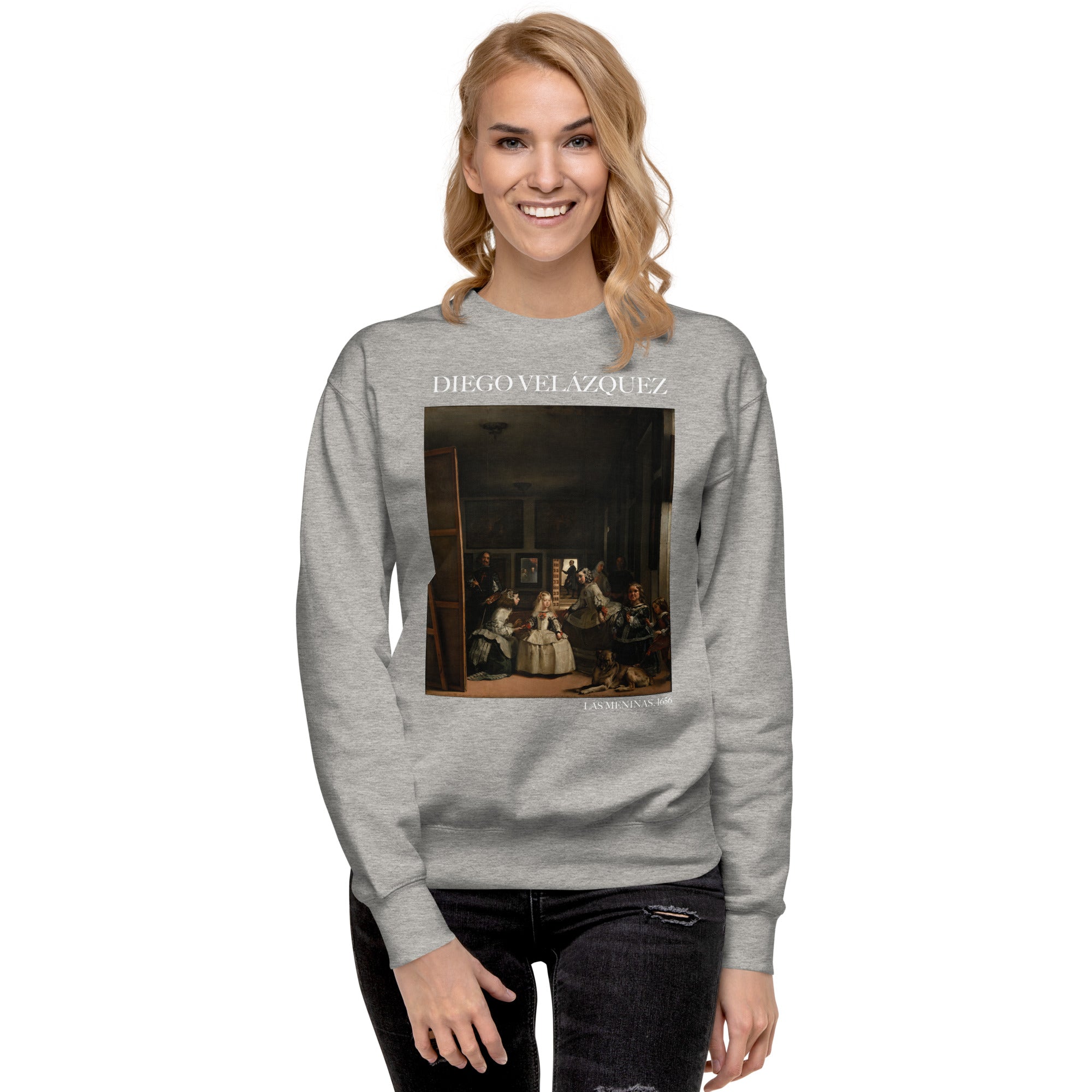 Diego Velázquez 'Las Meninas' Famous Painting Sweatshirt | Unisex Premium Sweatshirt