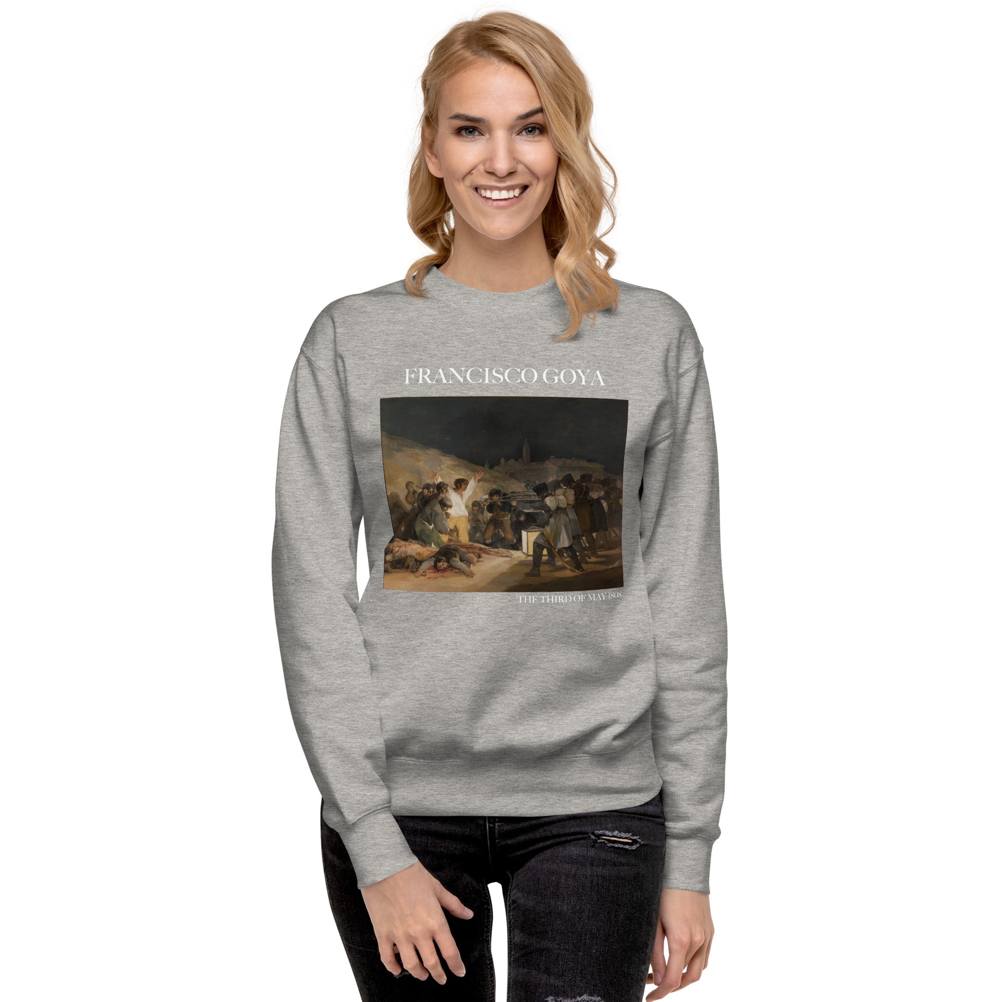 Francisco Goya 'Der dritte Mai 1808' Berühmtes Gemälde Sweatshirt | Unisex Premium Sweatshirt