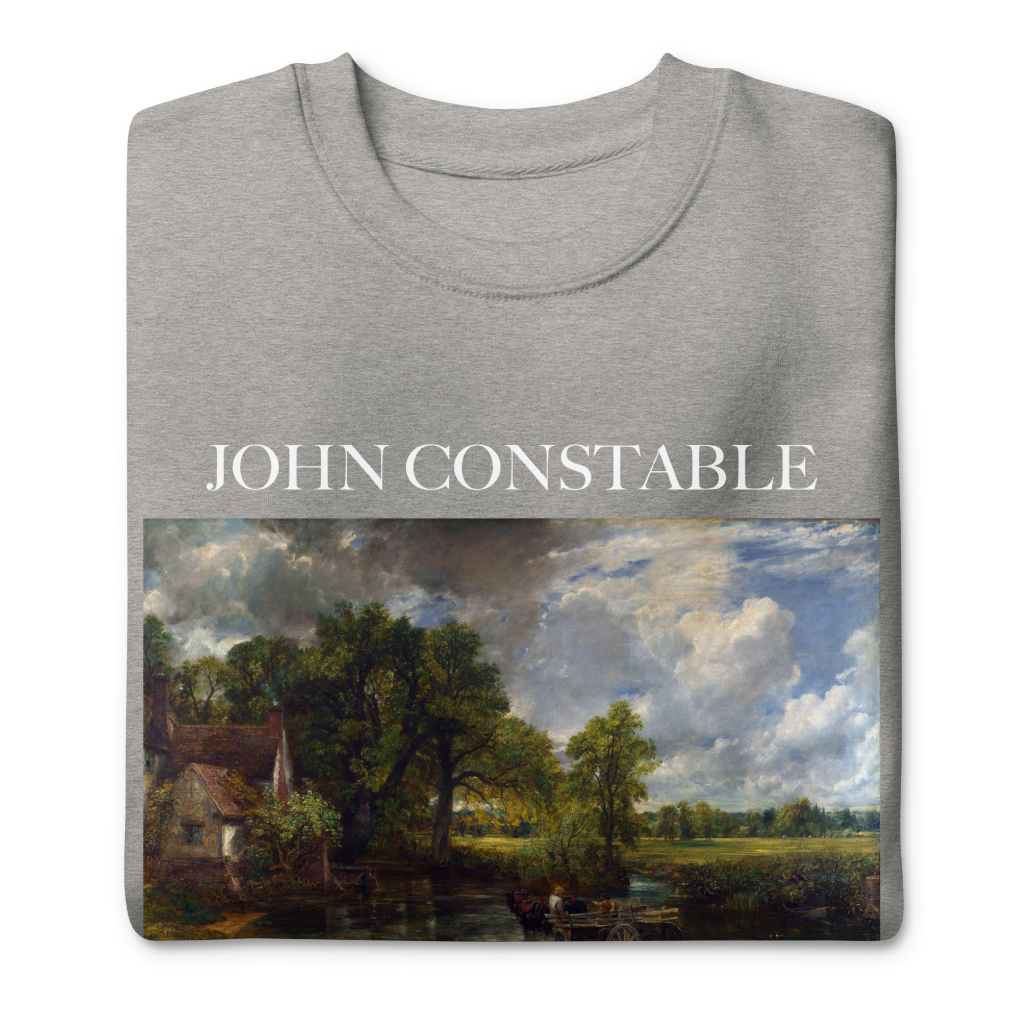 Sweatshirt mit berühmtem Gemälde „The Hay Wain“ von John Constable | Premium-Unisex-Sweatshirt