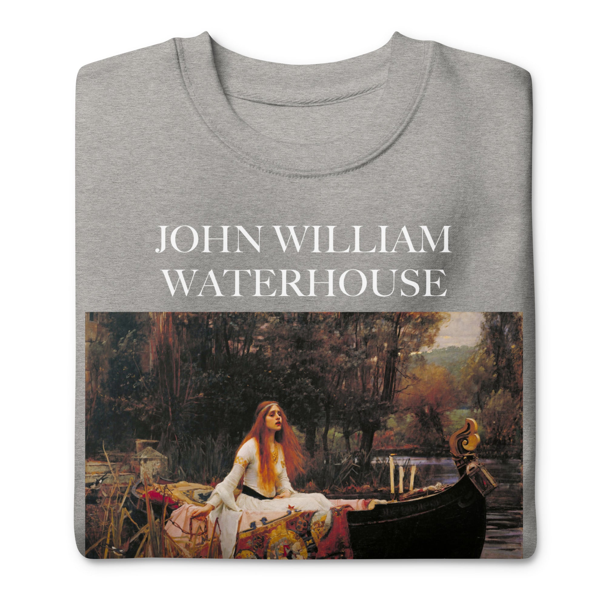 John William Waterhouse 'The Lady of Shalott' Famous Painting Sweatshirt | Unisex Premium Sweatshirt