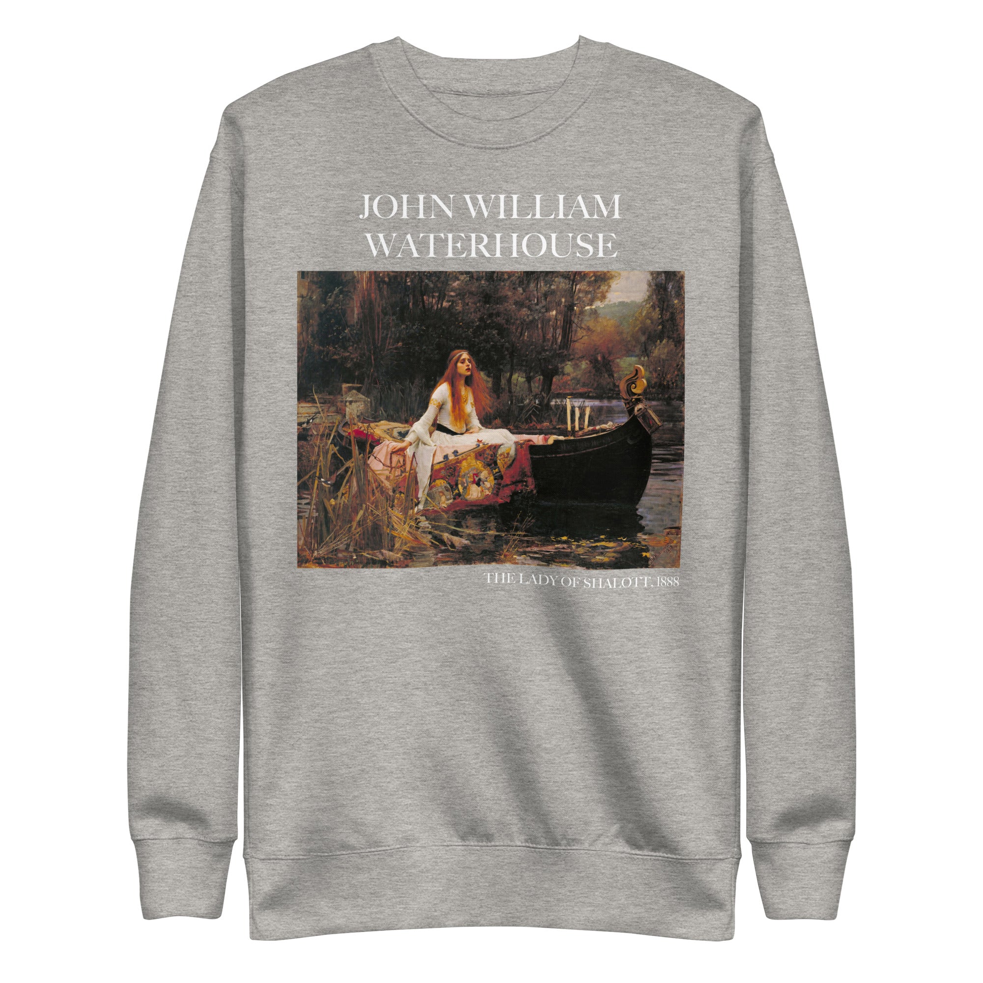 John William Waterhouse 'The Lady of Shalott' Famous Painting Sweatshirt | Unisex Premium Sweatshirt