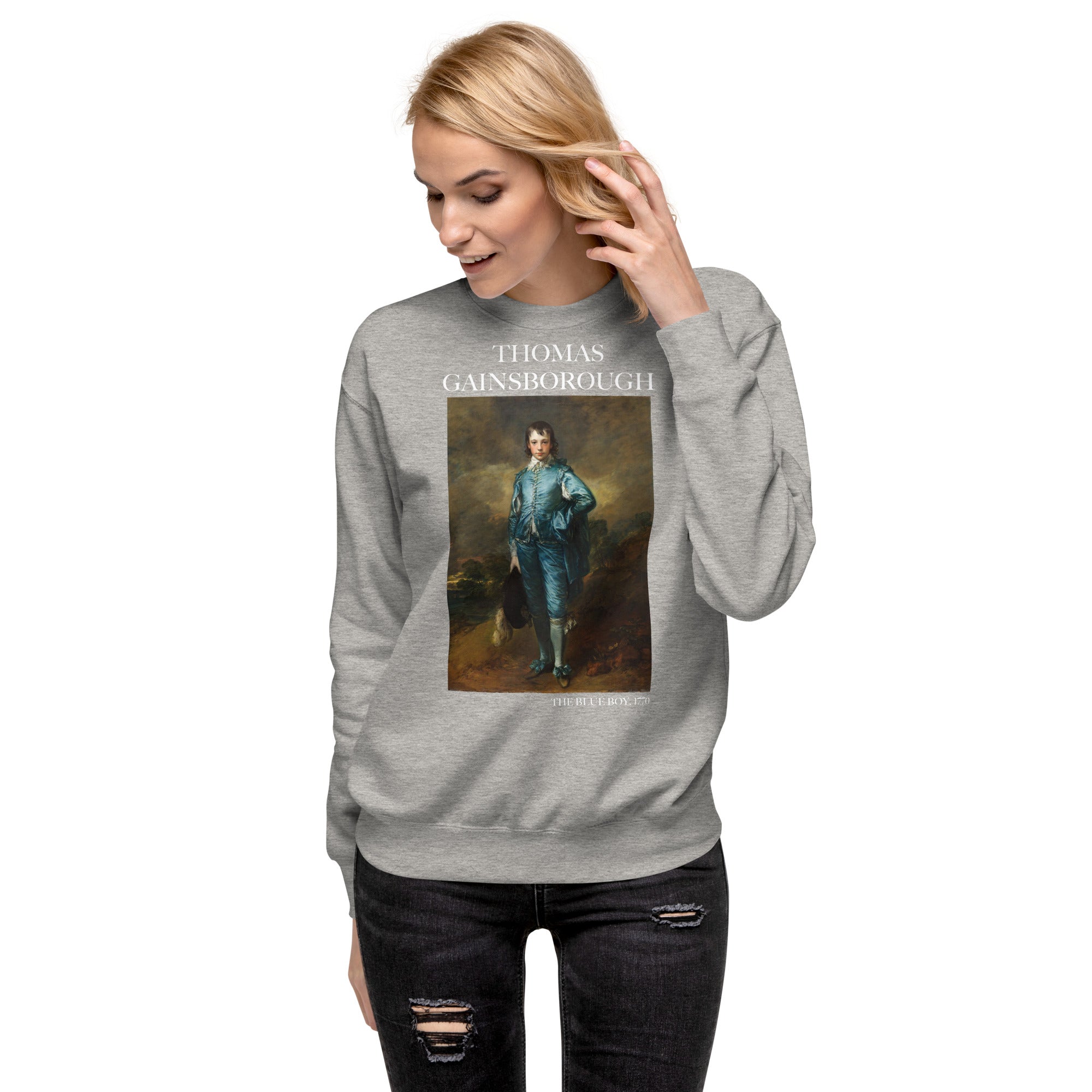 Thomas Gainsborough 'The Blue Boy' Famous Painting Sweatshirt | Unisex Premium Sweatshirt