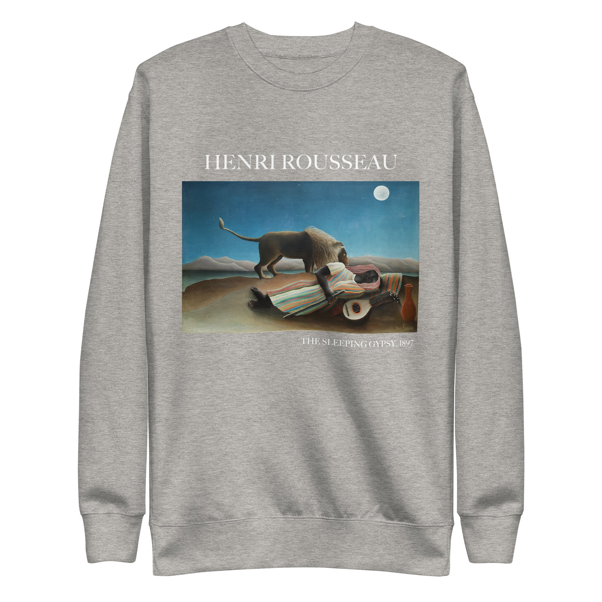 Henri Rousseau 'The Sleeping Gypsy' Famous Painting Sweatshirt | Unisex Premium Sweatshirt