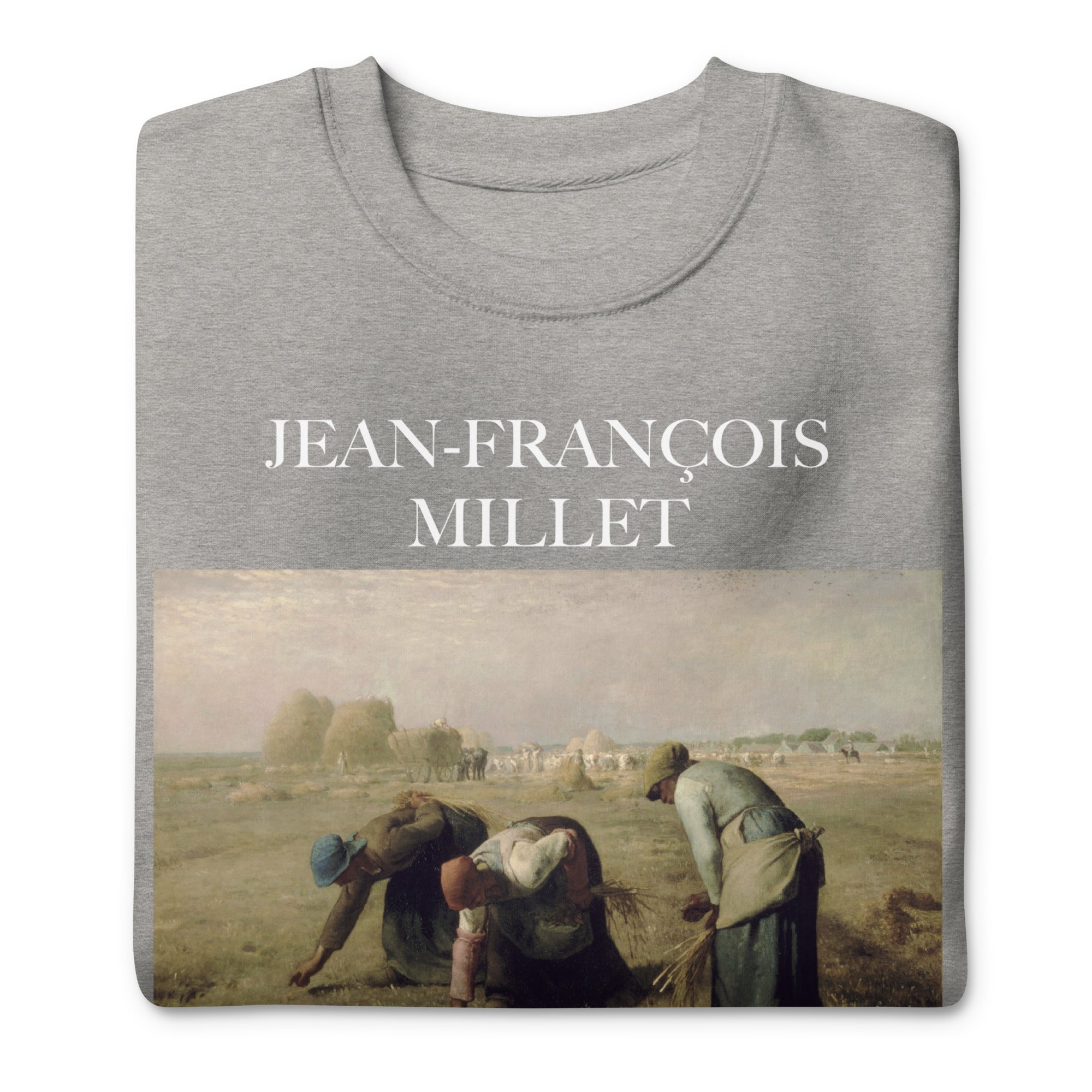 Sweatshirt mit berühmtem Gemälde „Die Ährenleserinnen“ von Jean-François Millet | Premium-Sweatshirt für Unisex