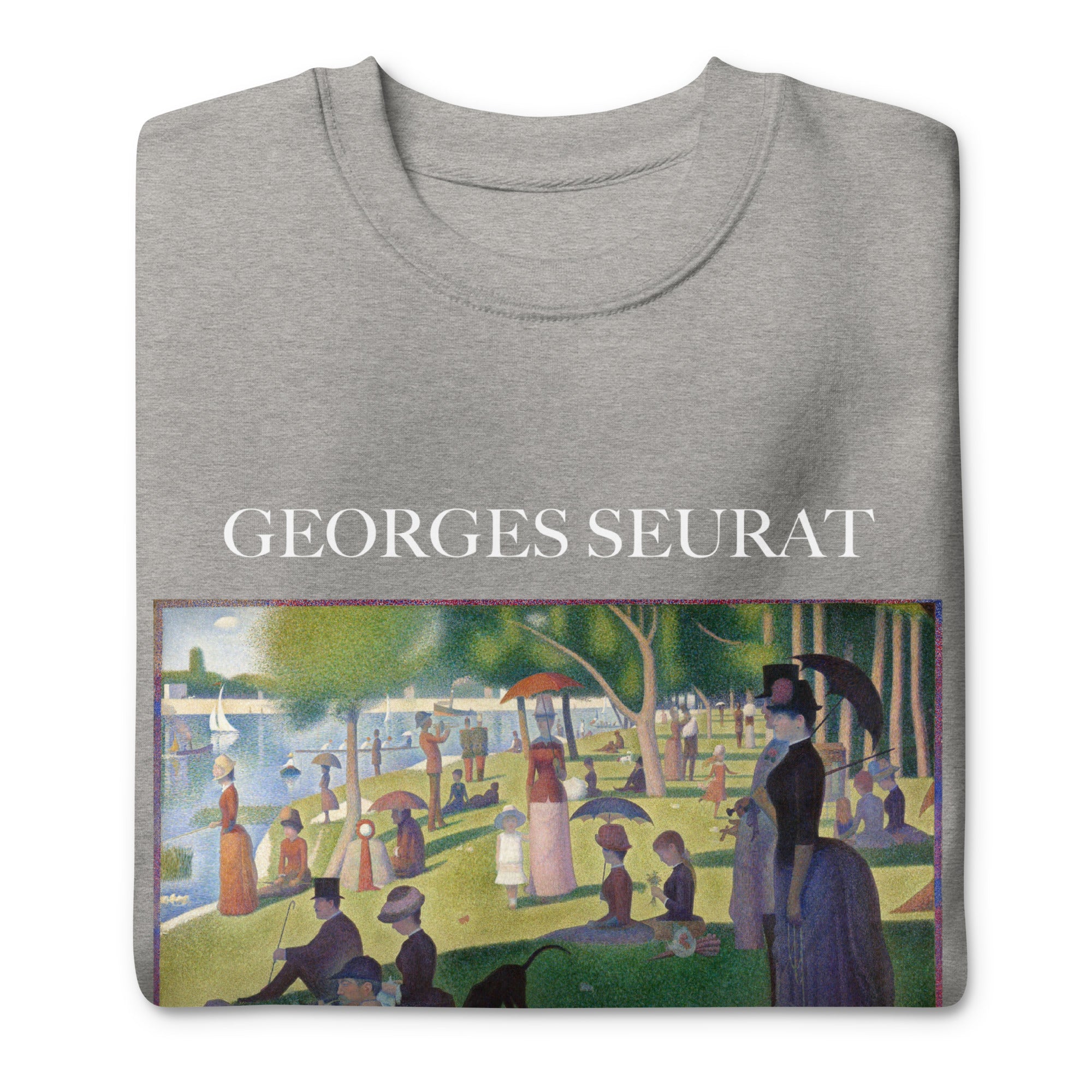 Georges Seurat 'A Sunday Afternoon on the Island of La Grande Jatte' Famous Painting Sweatshirt | Unisex Premium Sweatshirt