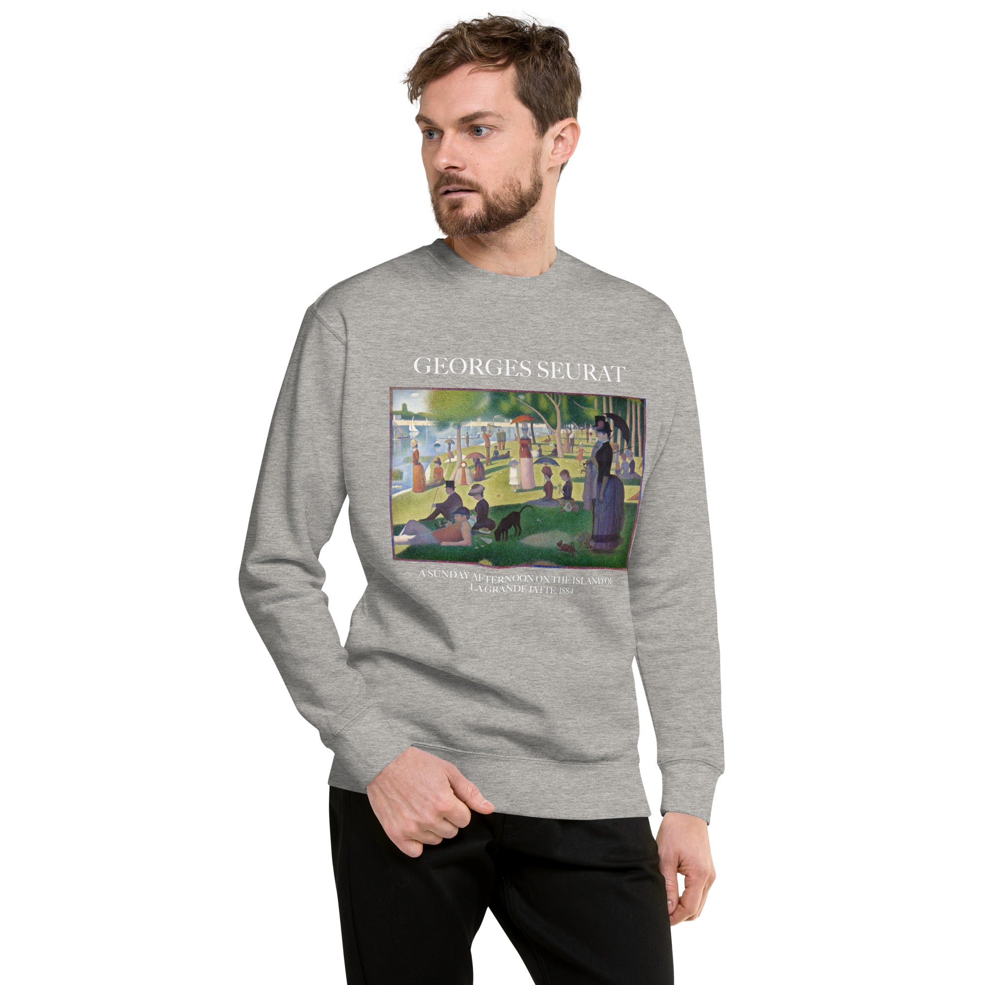 Georges Seurat 'A Sunday Afternoon on the Island of La Grande Jatte' Famous Painting Sweatshirt | Unisex Premium Sweatshirt