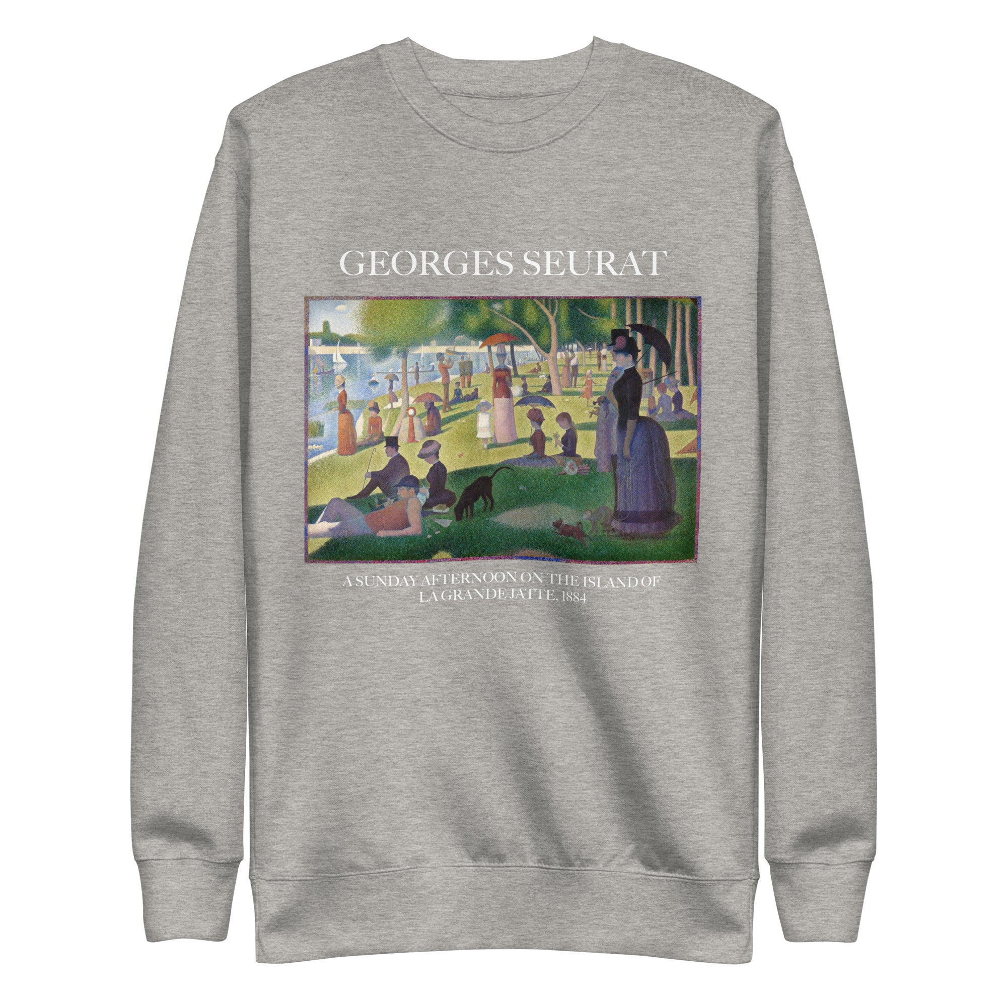 Georges Seurat 'A Sunday Afternoon on the Island of La Grande Jatte' Famous Painting Sweatshirt | Unisex Premium Sweatshirt